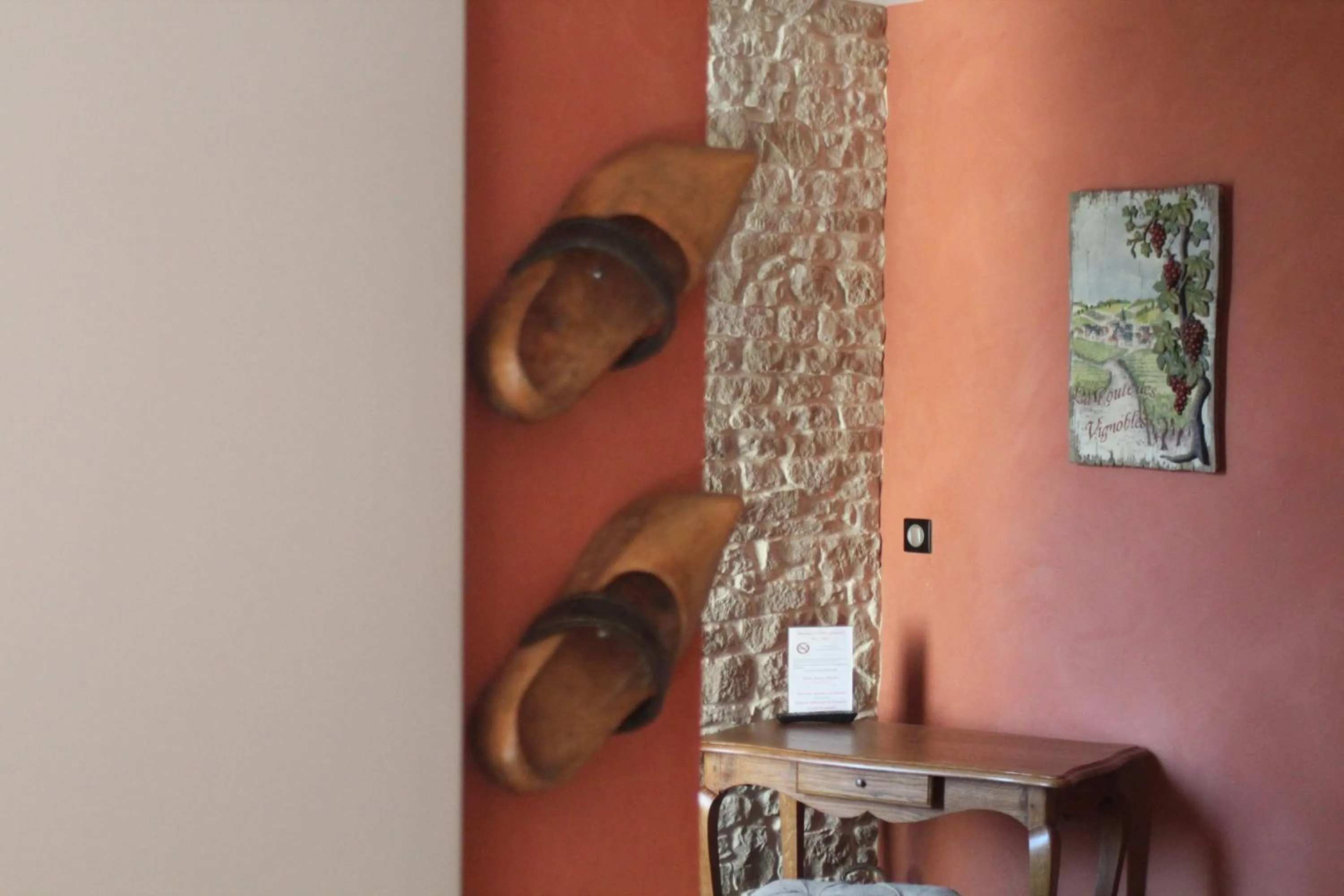 Seating area in Logis Hôtels Restaurant Les 3 Rois