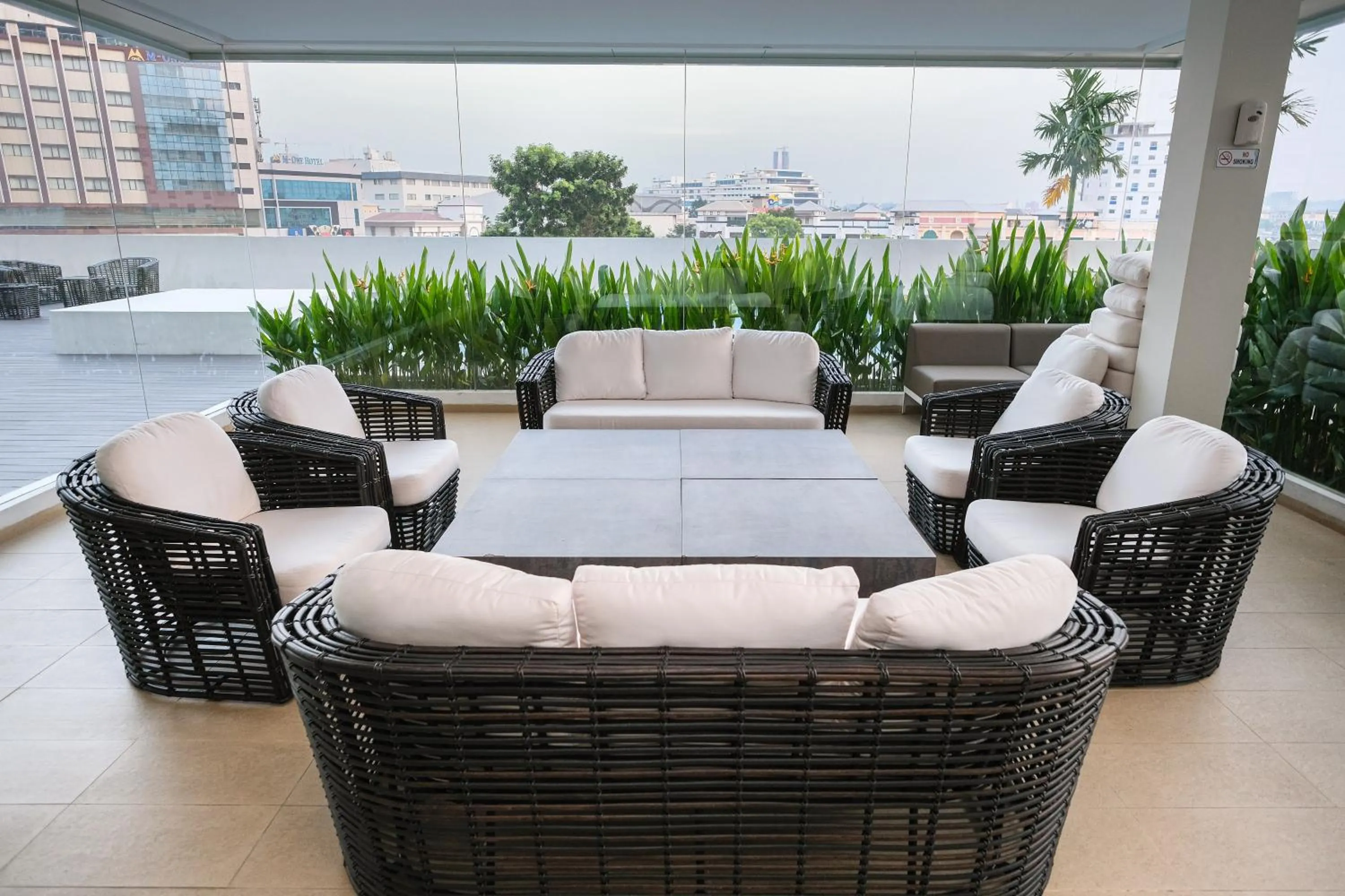 Seating area in LOVINA 17-11 at Harbour Bay Residences