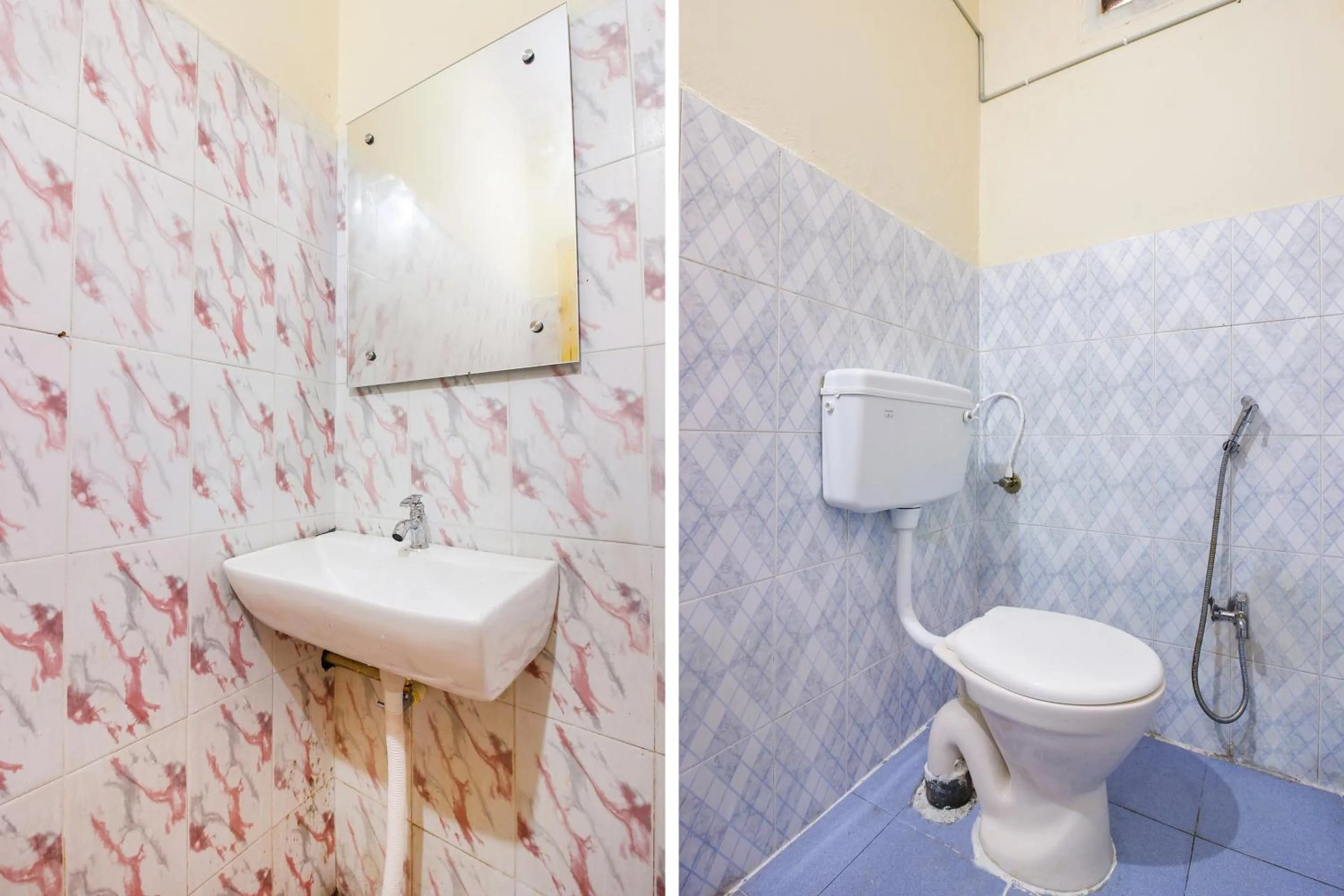 Bathroom in Hotel O Sai Residency Near SR Nagar metro station