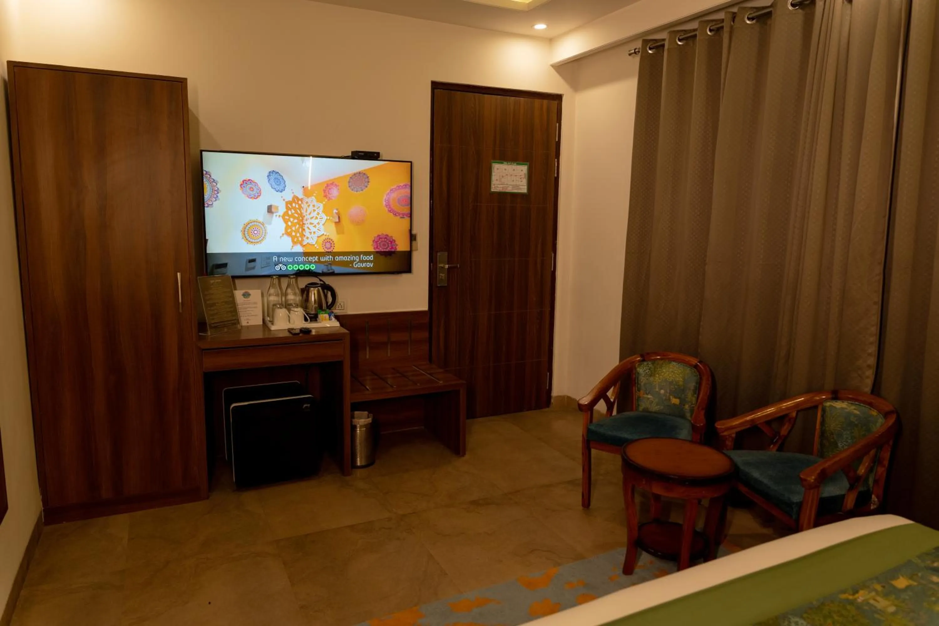 Bedroom in HOLYWATER Hotel by Ganga Kinare #150 mts from Ganga Ghat Rishikesh