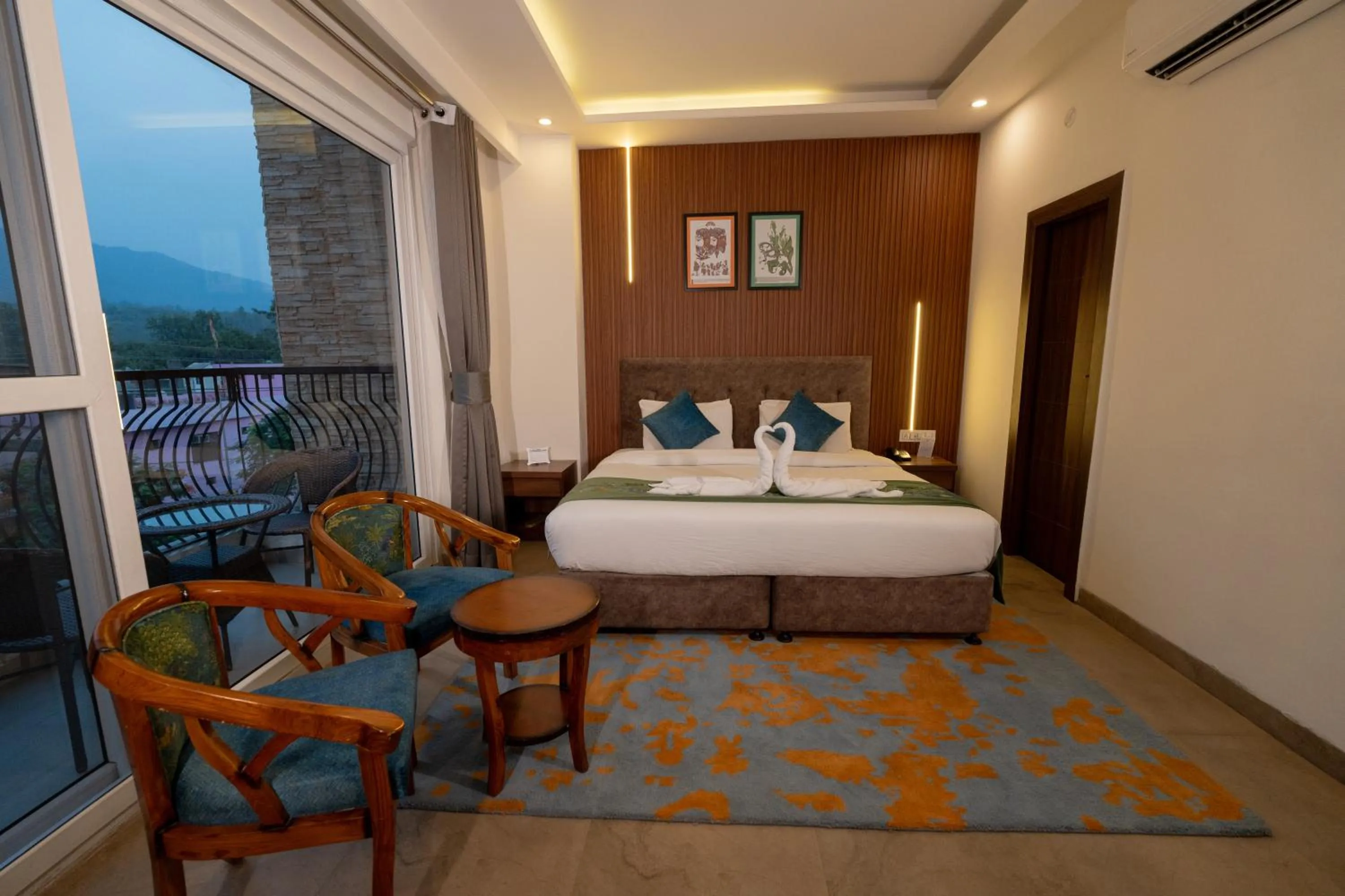 Bedroom, Bed in HOLYWATER Hotel by Ganga Kinare #150 mts from Ganga Ghat Rishikesh