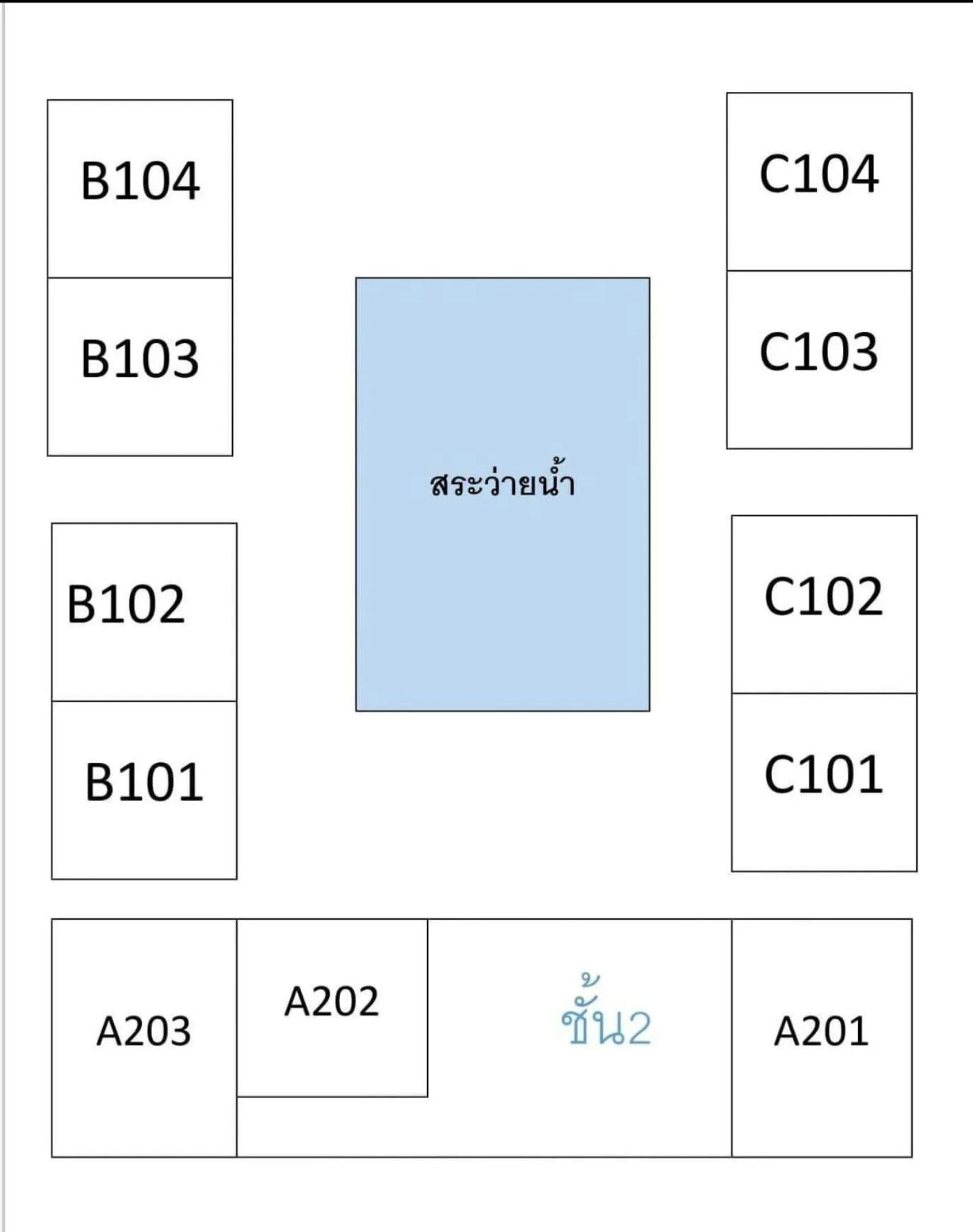 Floor plan in Bianco House Resort