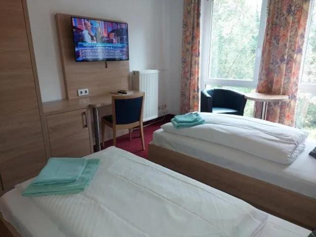 Bed in Landguthotel Hotel-Pension Sperlingshof