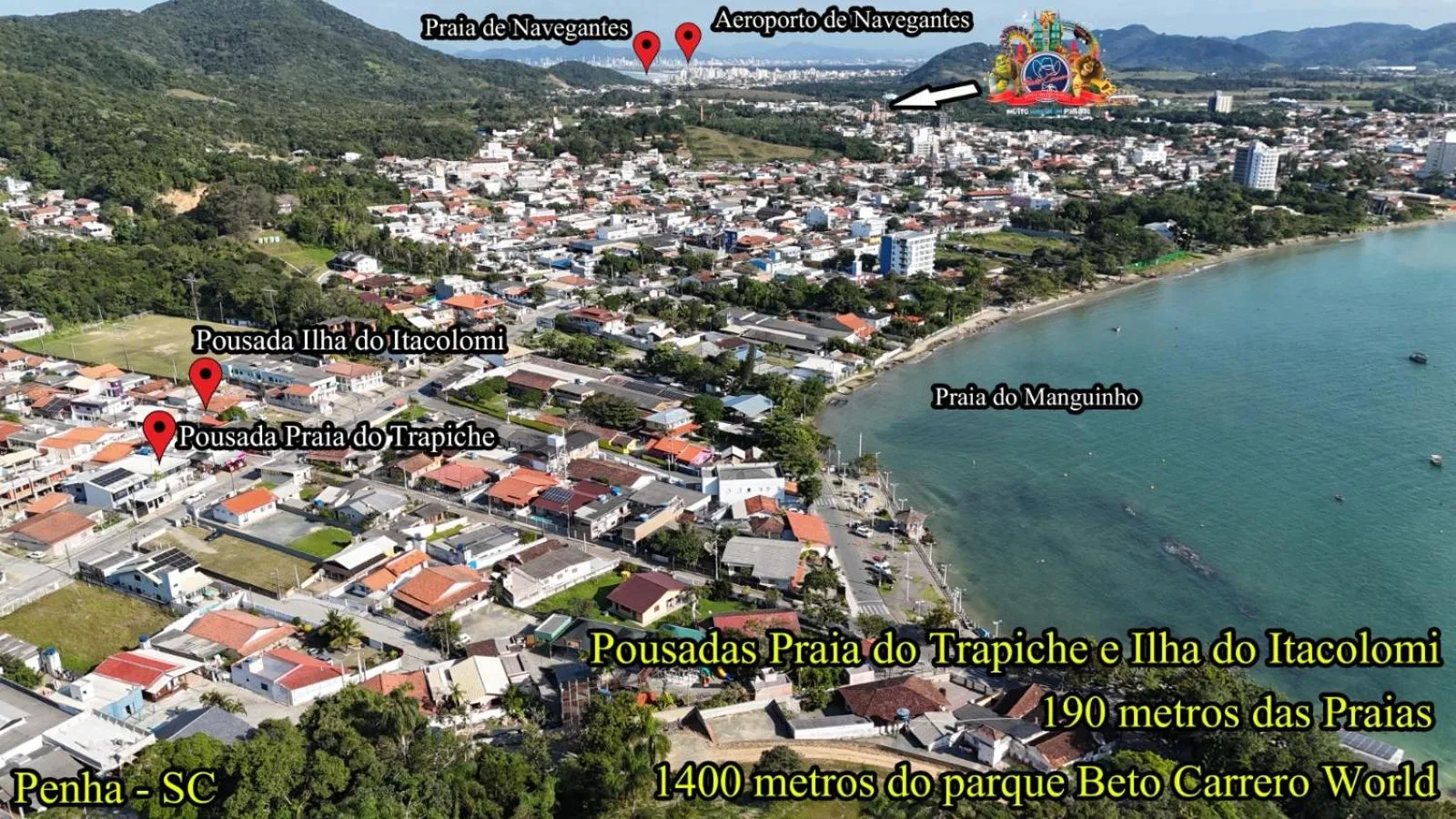 Bird's eye view in Pousada Praia do Trapiche