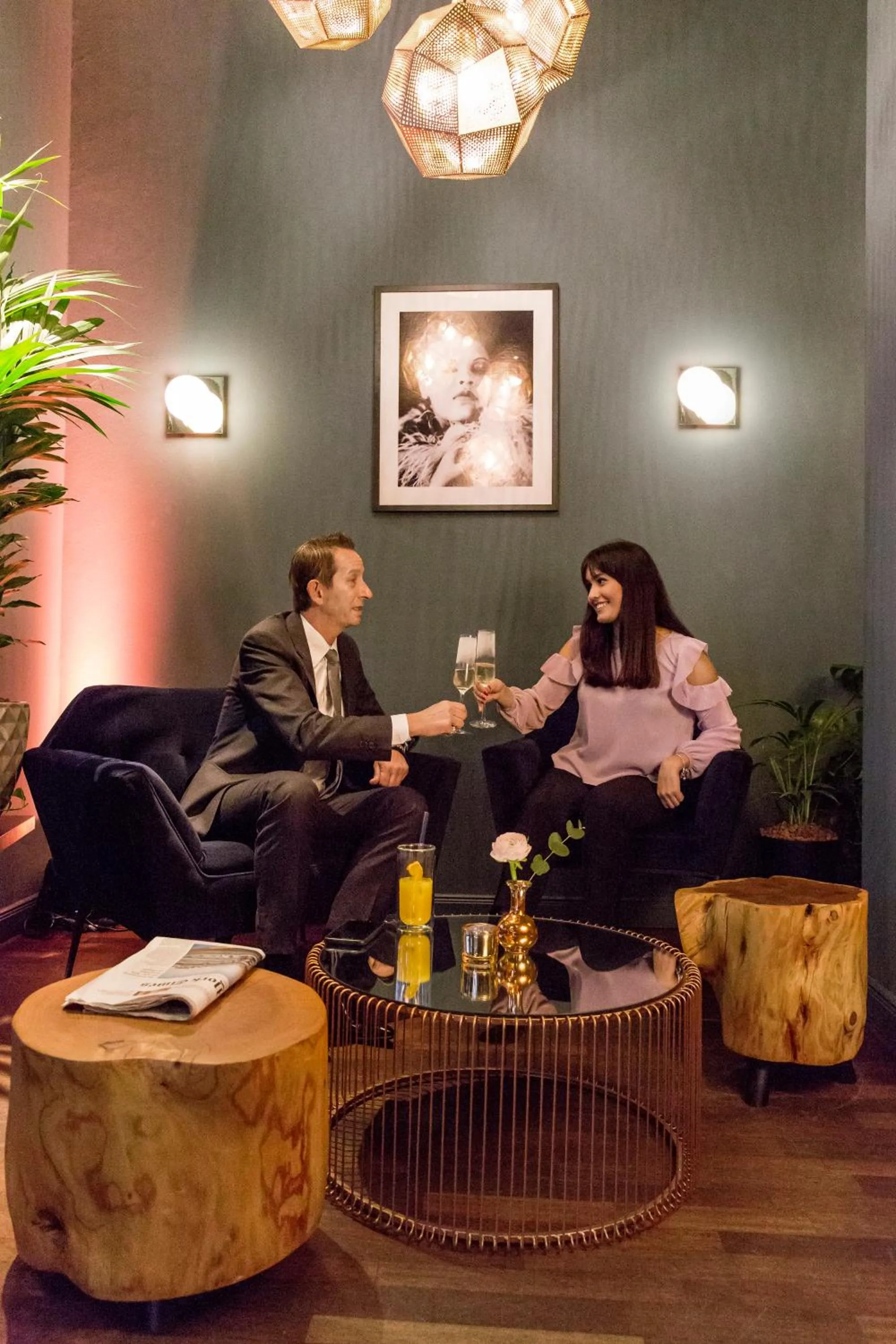 People in Manhattan Hotel