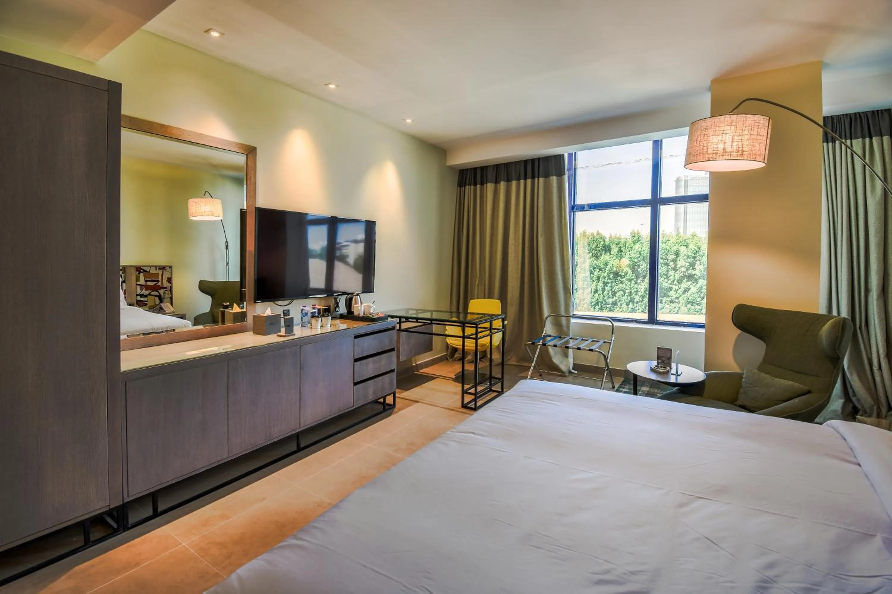 Photo of the whole room, Bed in Ewaa Express Hotel - Khurais