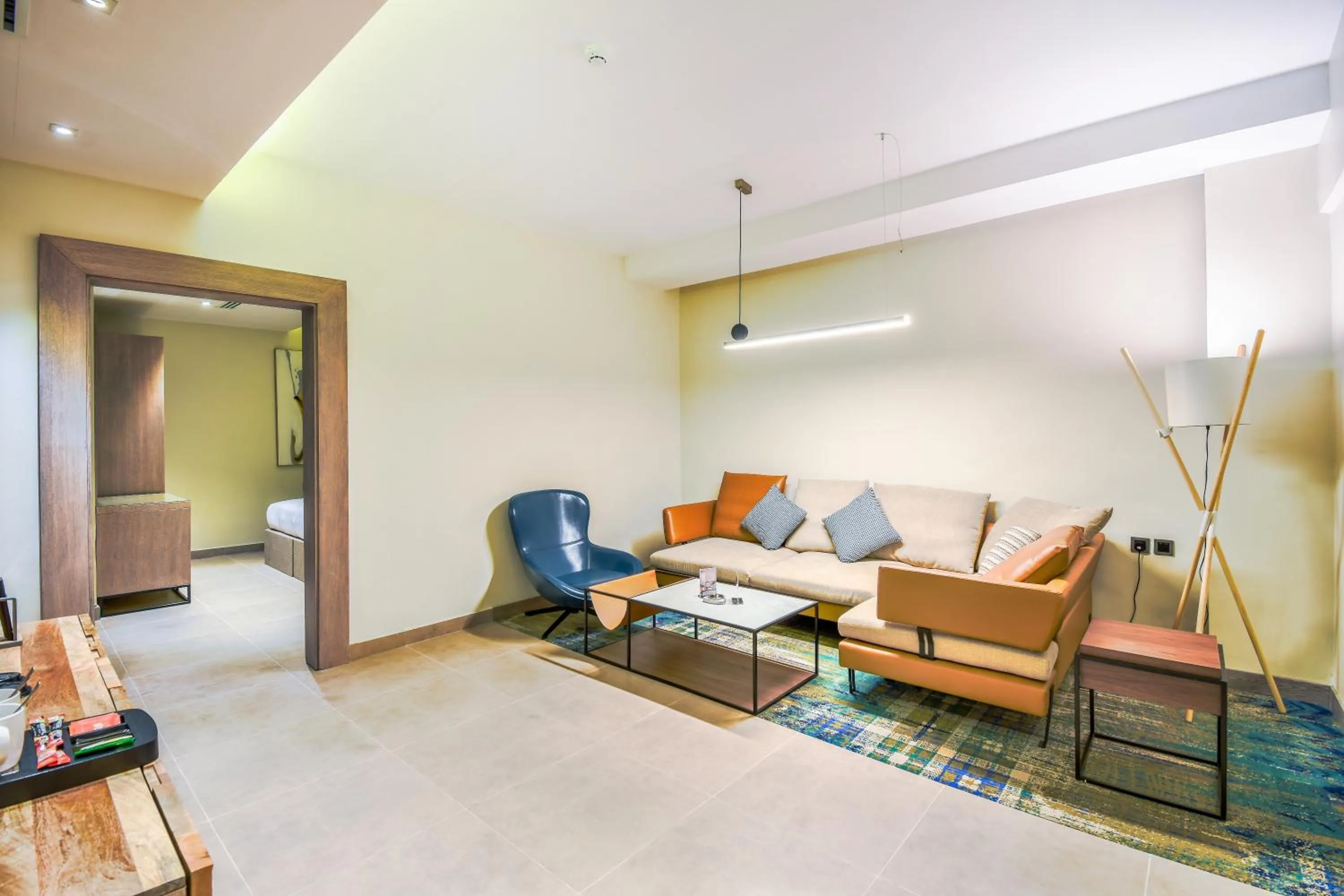 Living room, Bed in Ewaa Express Hotel - Khurais