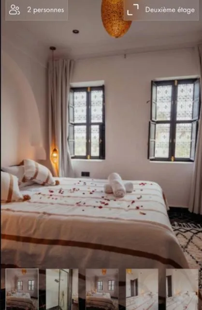 Bed in Riad Agdal Royal & Spa
