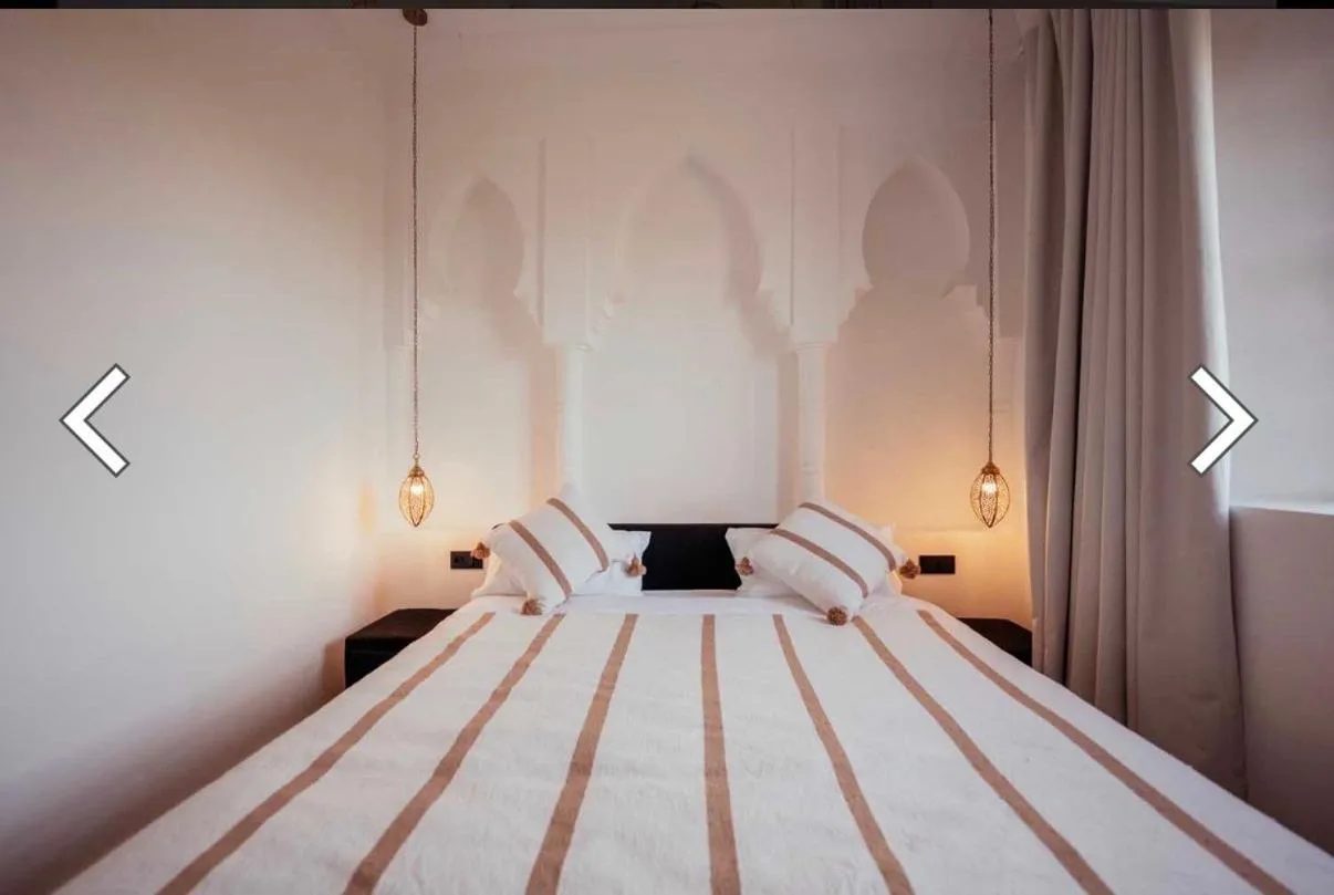 Bed in Riad Agdal Royal & Spa