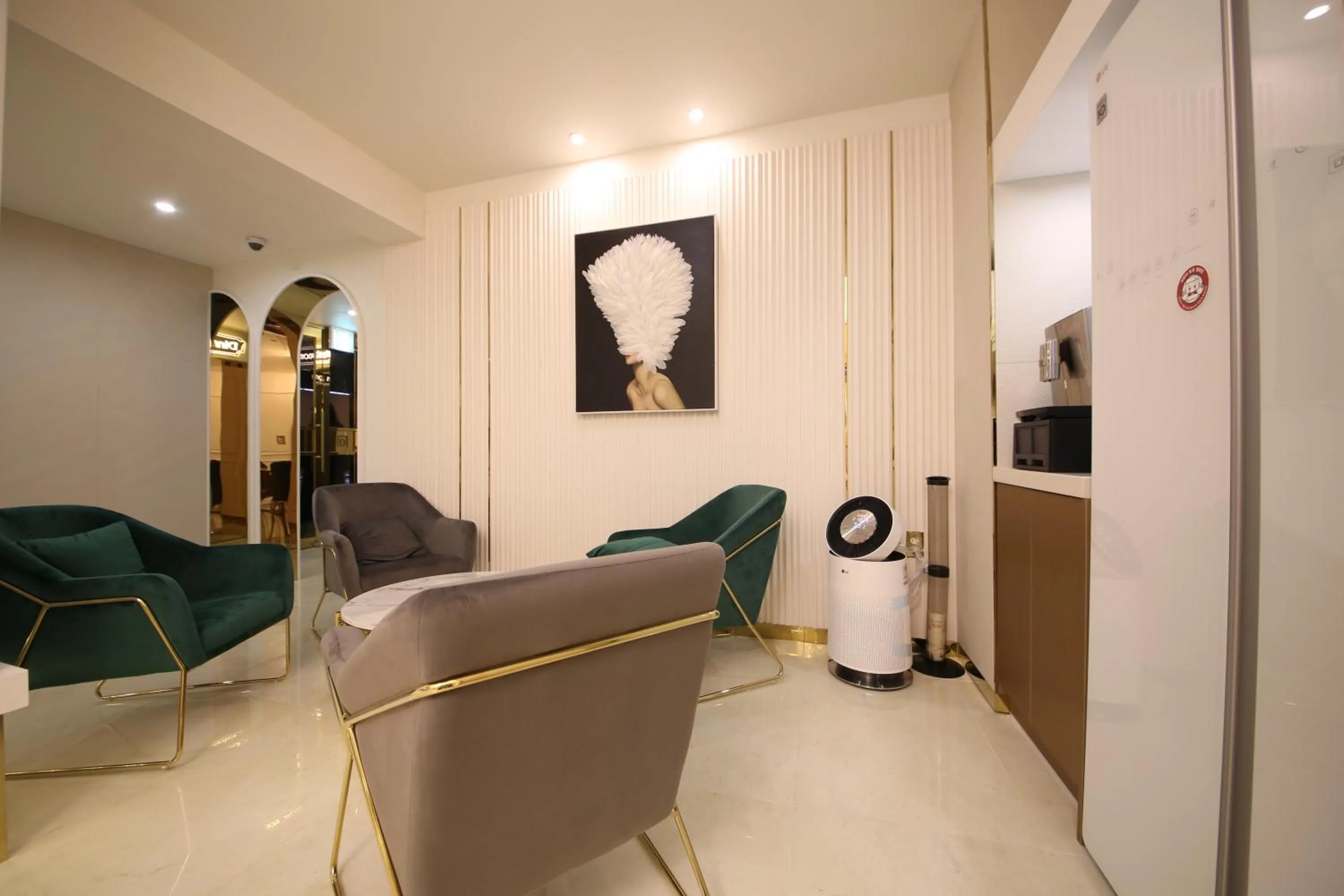 Lobby or reception in Den Basta Hotel