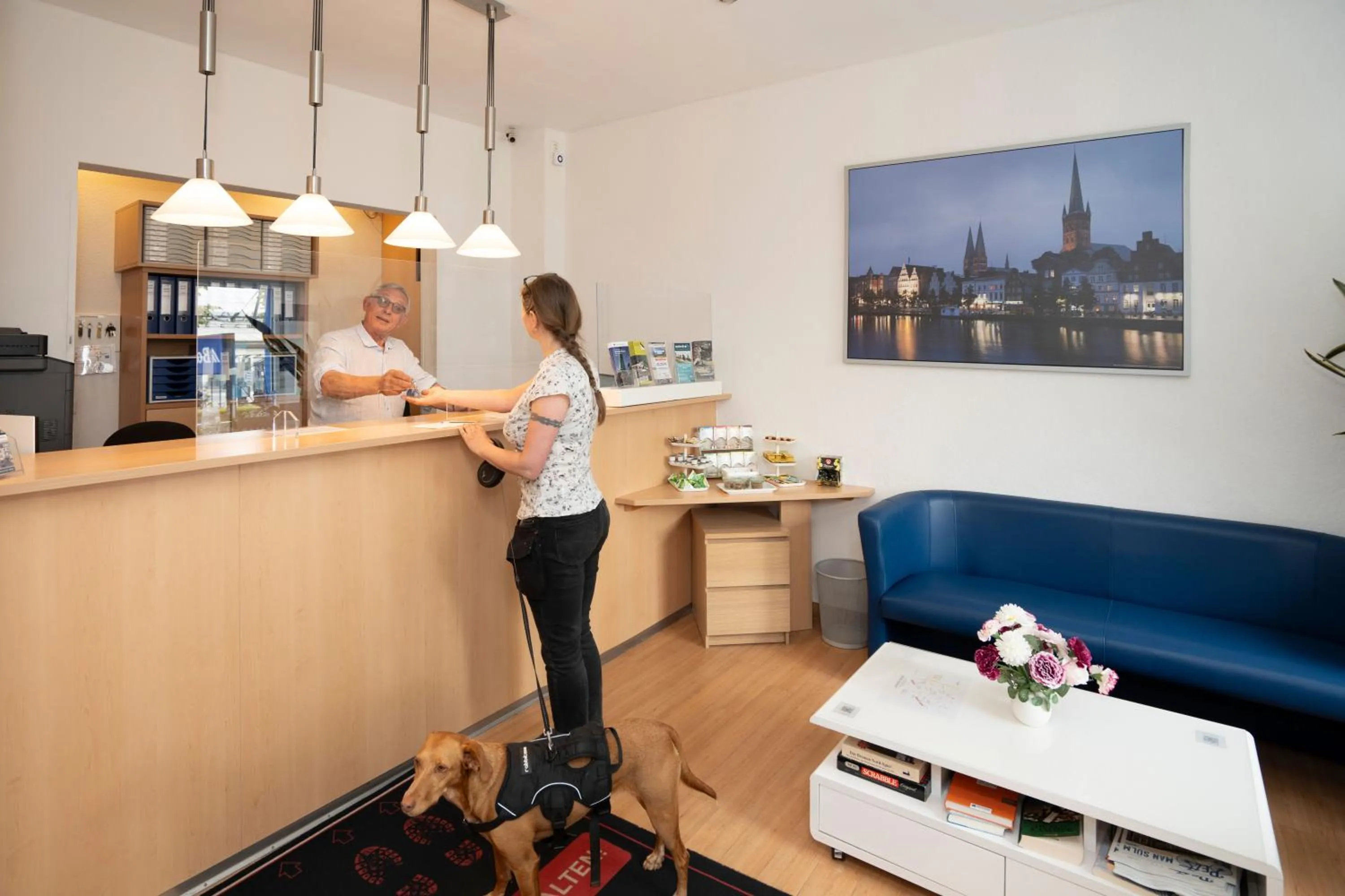 Lobby or reception in Baltic Hotel Lübeck