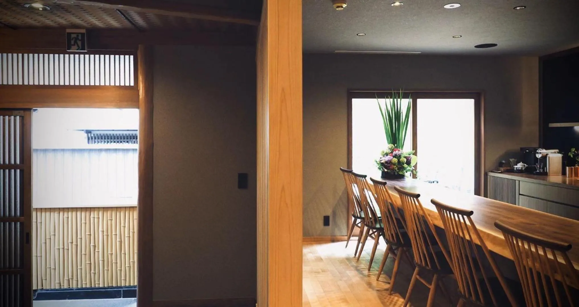 Dining area in Ishibekoji Muan
