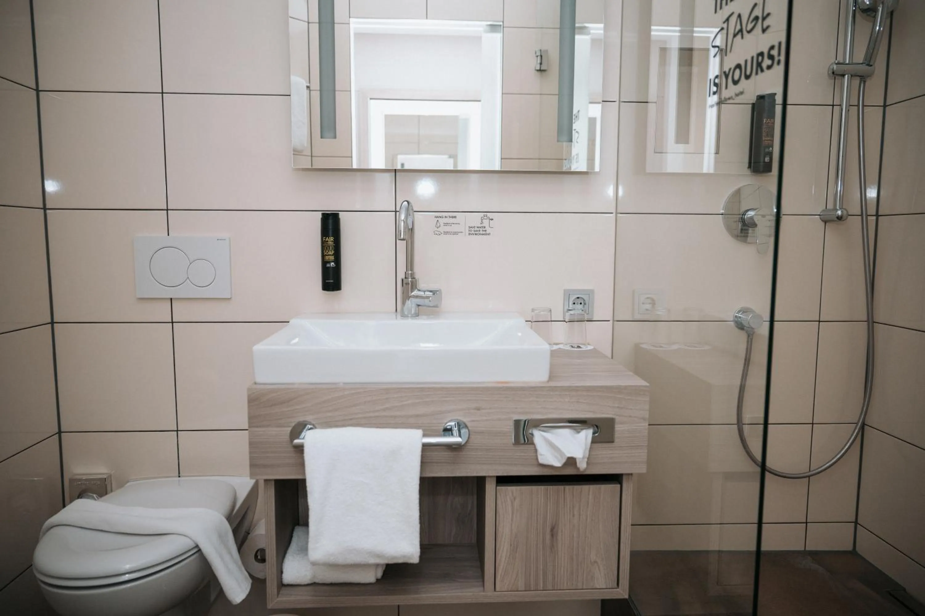 Bathroom in Feringapark Hotel by Coffee Fellows Hotels