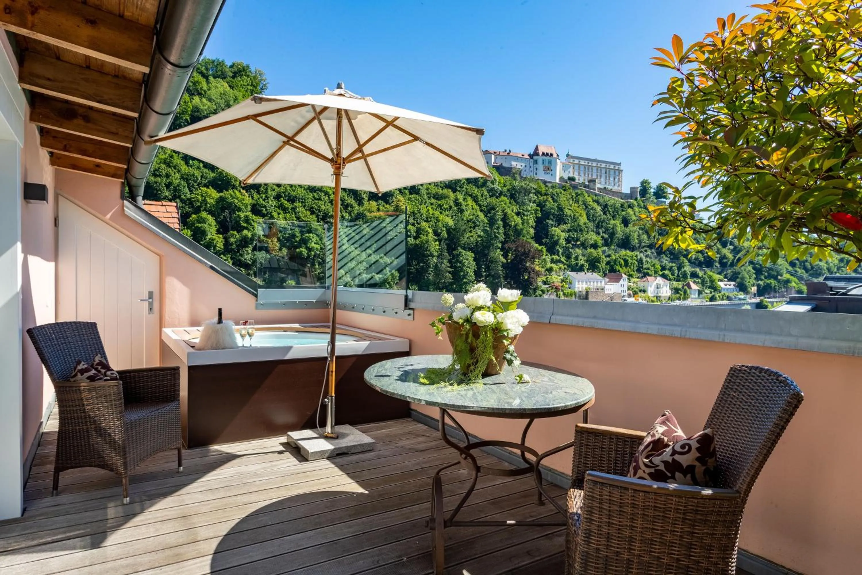 Balcony/Terrace in Hotel Residenz Passau