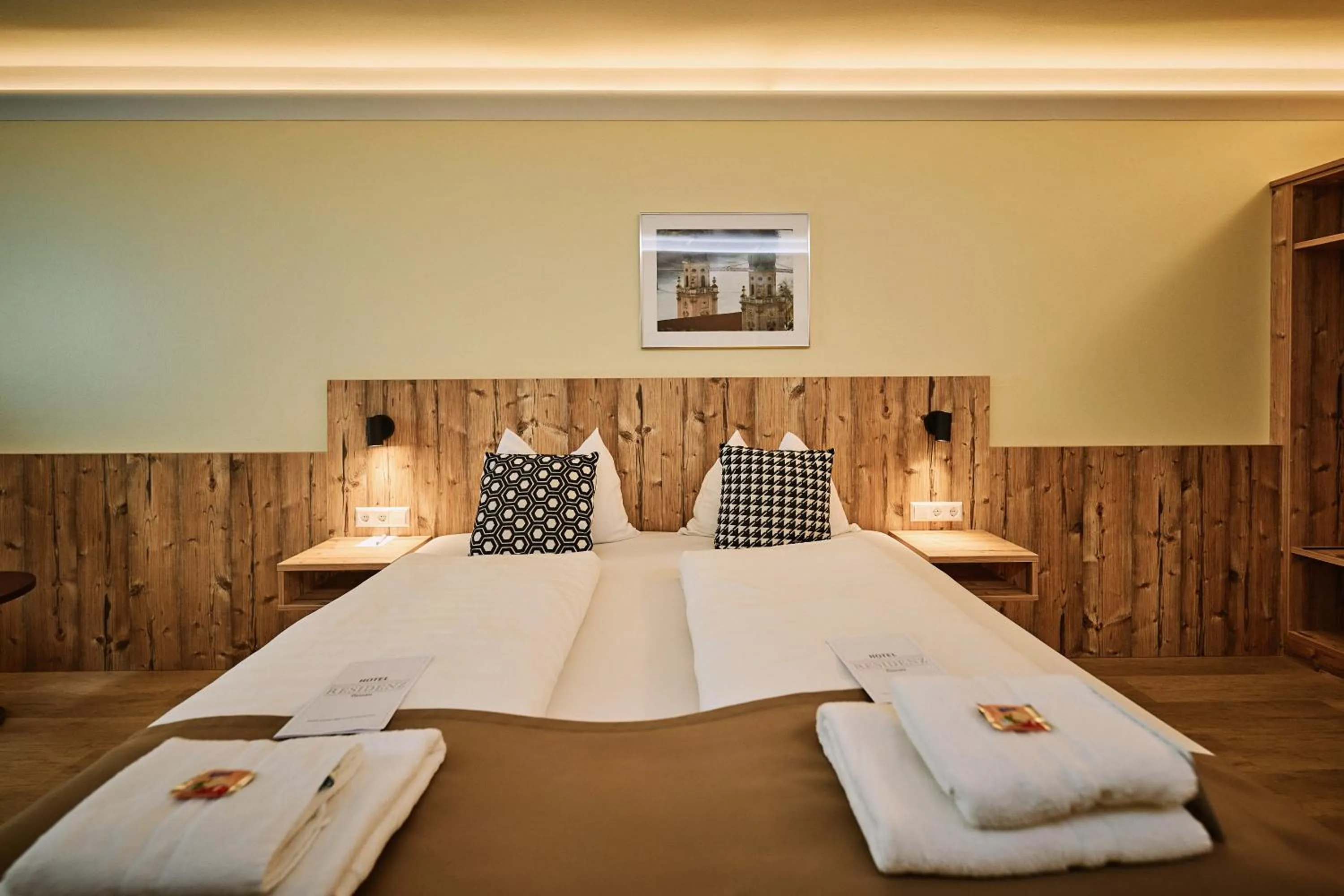 Bed in Hotel Residenz Passau