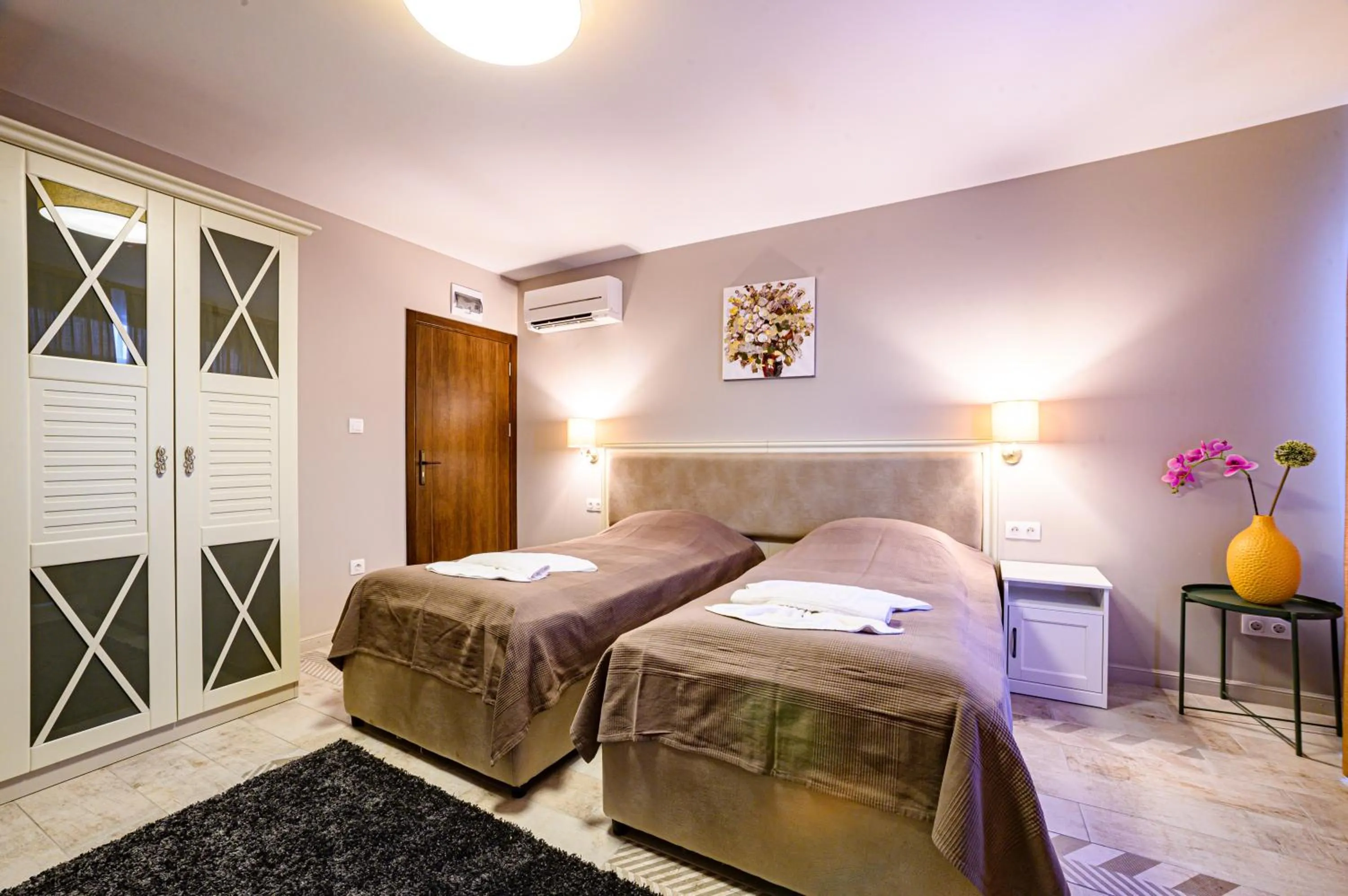 Bed in Antique Boutique Hotel