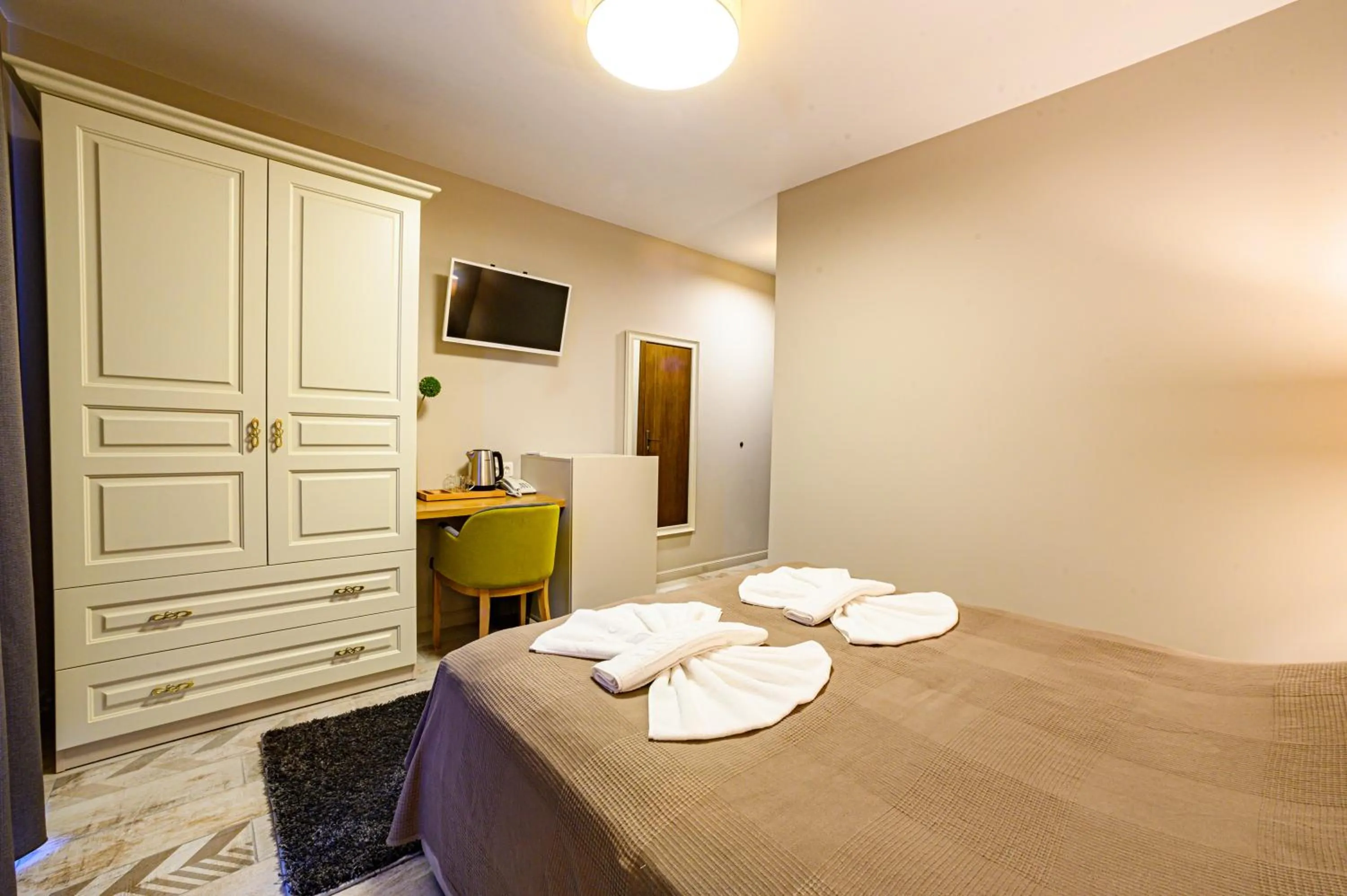 Bed in Antique Boutique Hotel