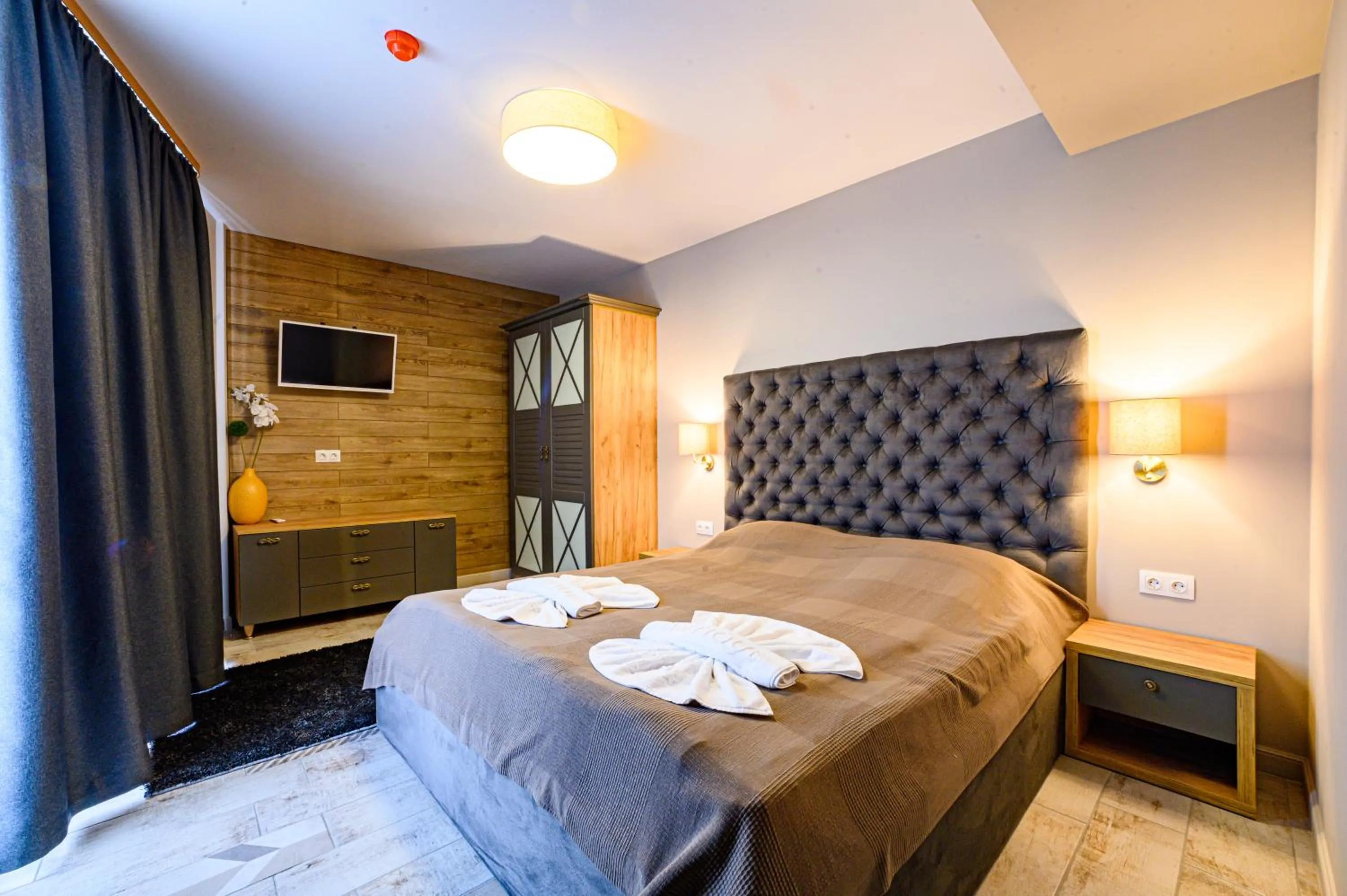 Bed in Antique Boutique Hotel