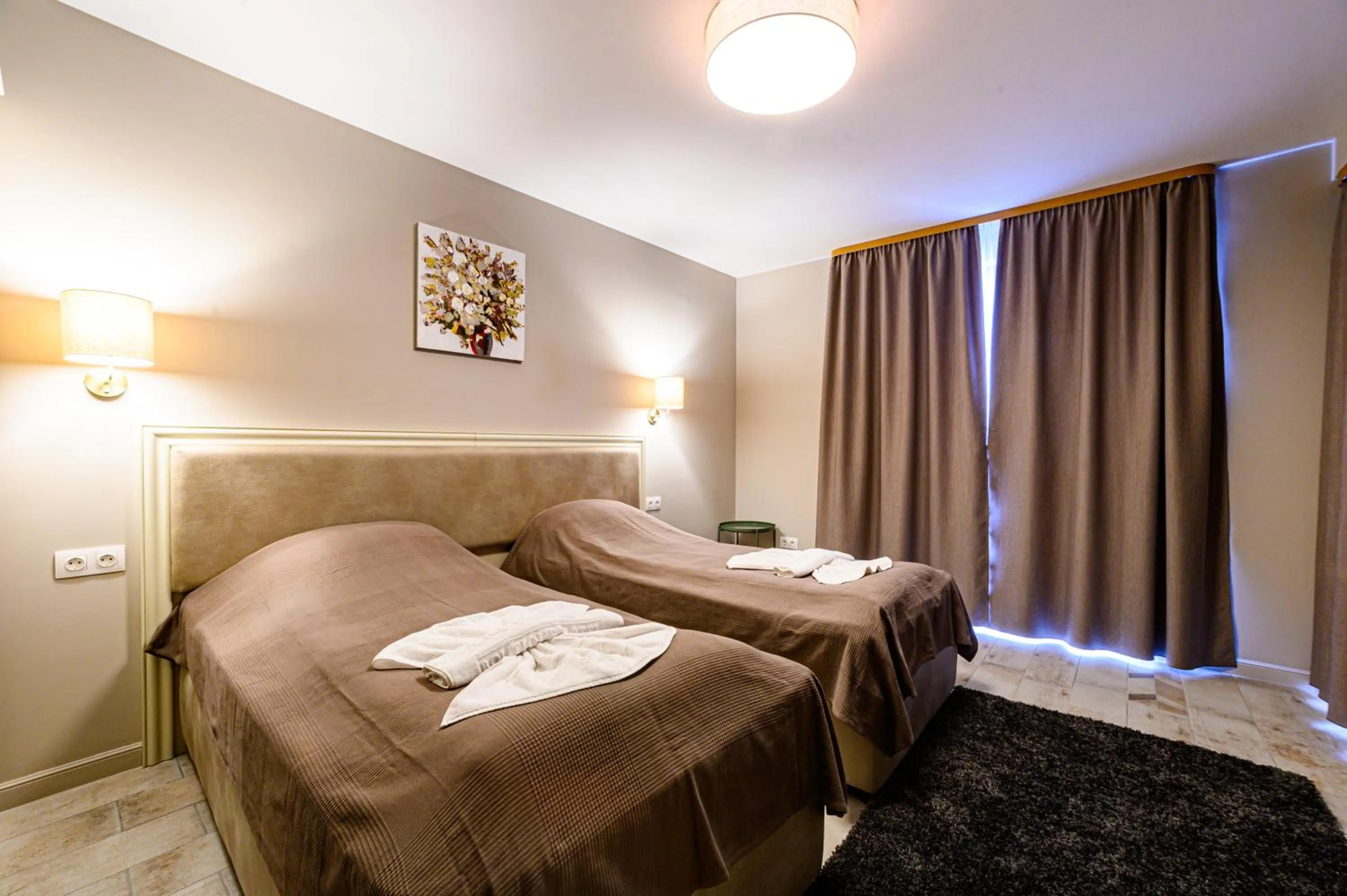 Bed in Antique Boutique Hotel