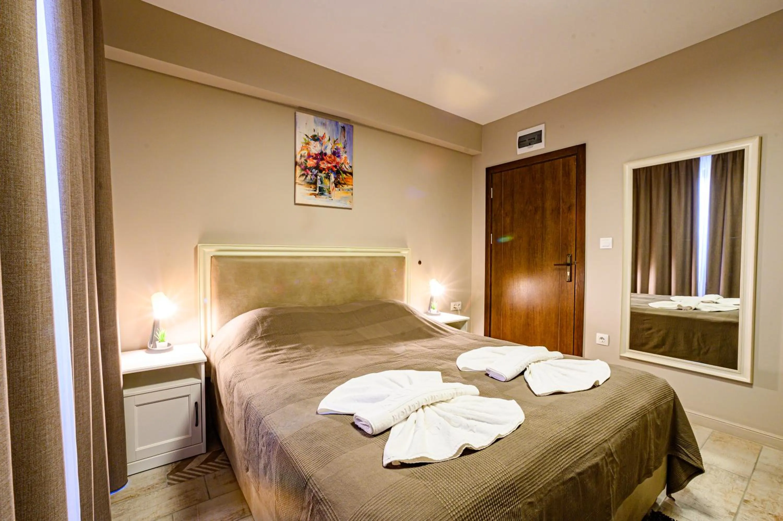 Bed in Antique Boutique Hotel