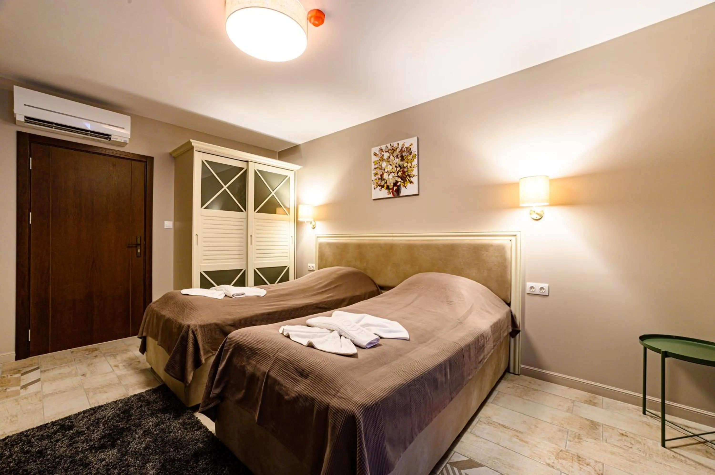 Bed in Antique Boutique Hotel