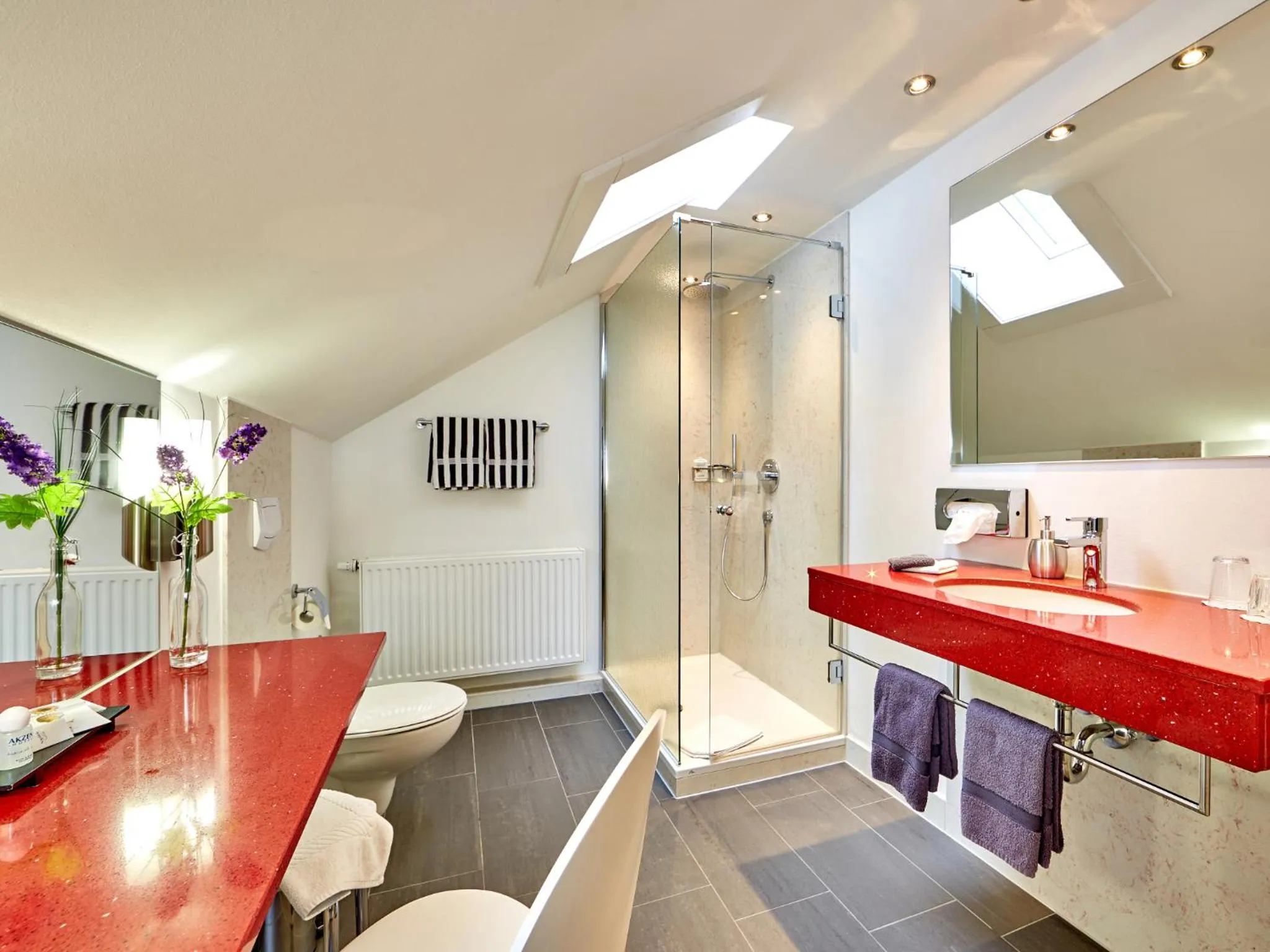 Bathroom in AKZENT Hotel Turmwirt ***S