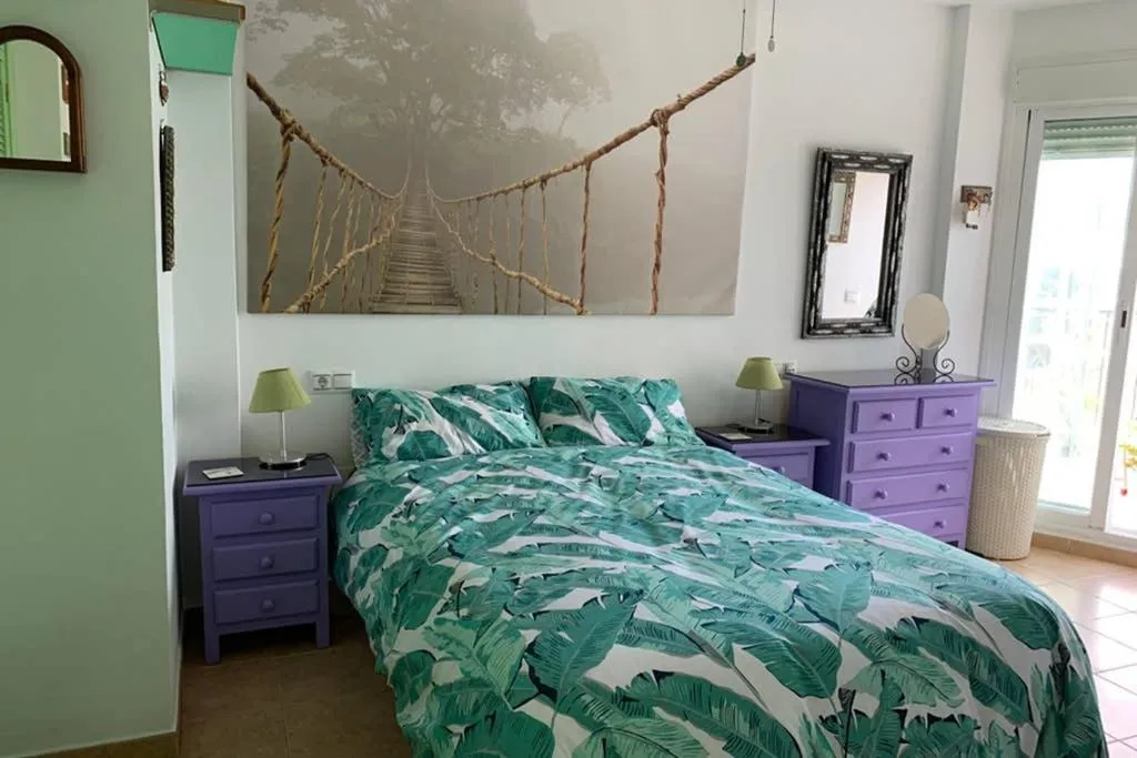 Bed in One bedroom penthouse