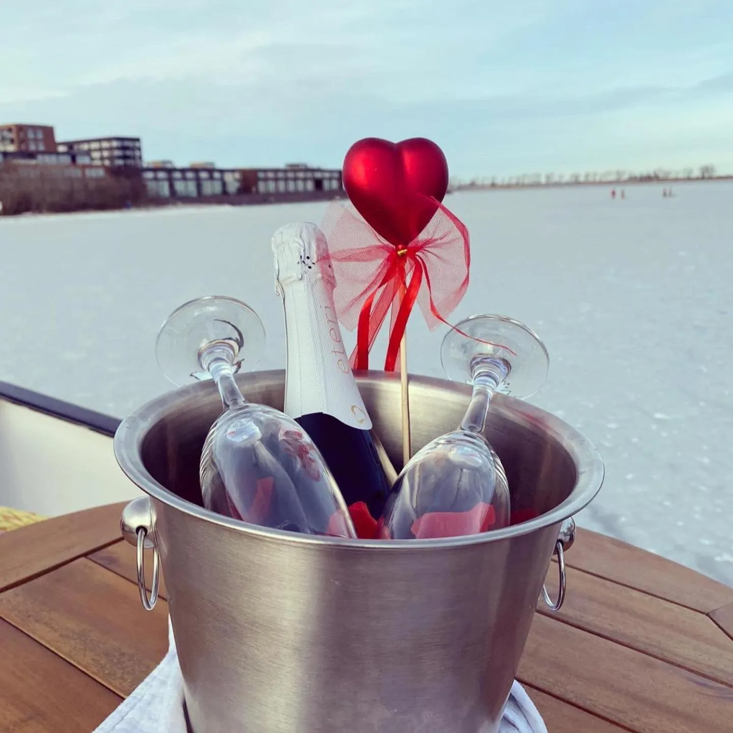 Sea view in B&B Houseboat Amsterdam