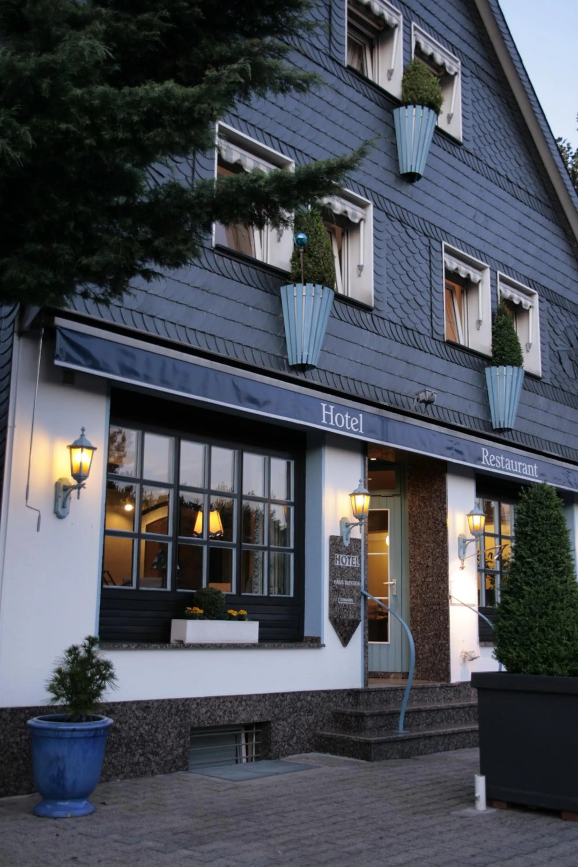 Facade/entrance in Hotel Villa Verde