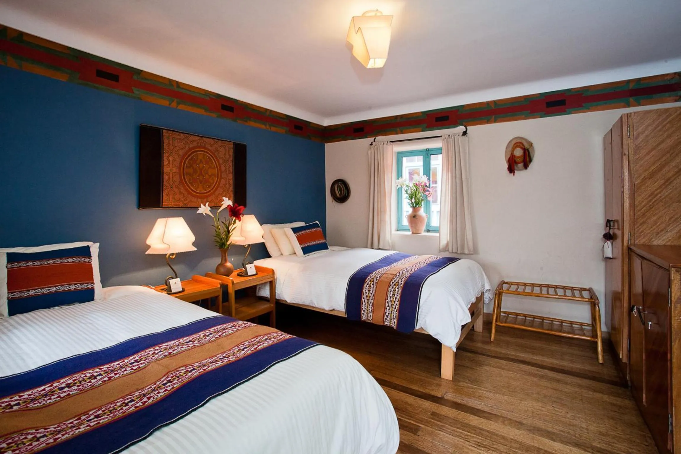 Bed in Pisac Inn