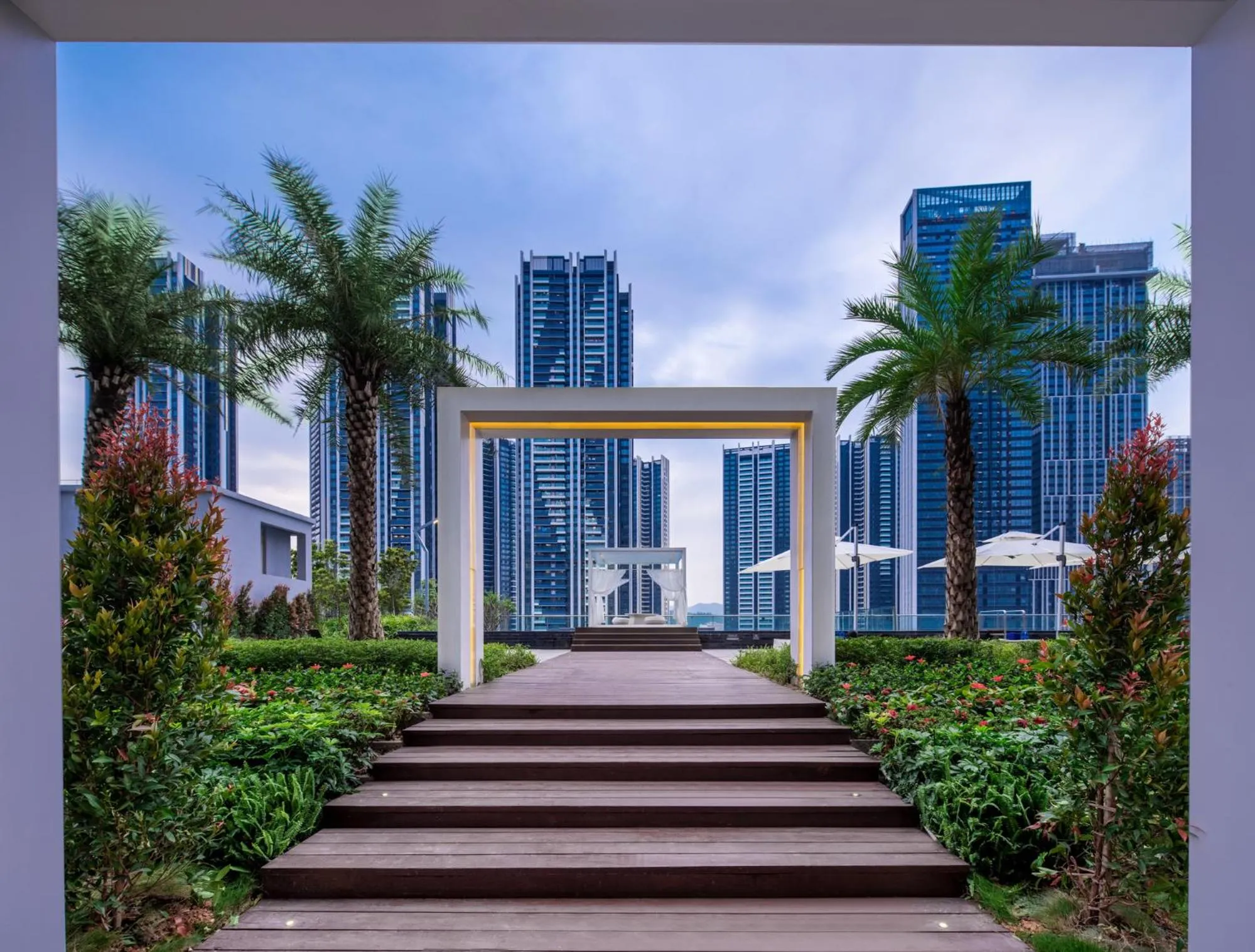 Garden in Genpla Hotel Shenzhen Nanshan