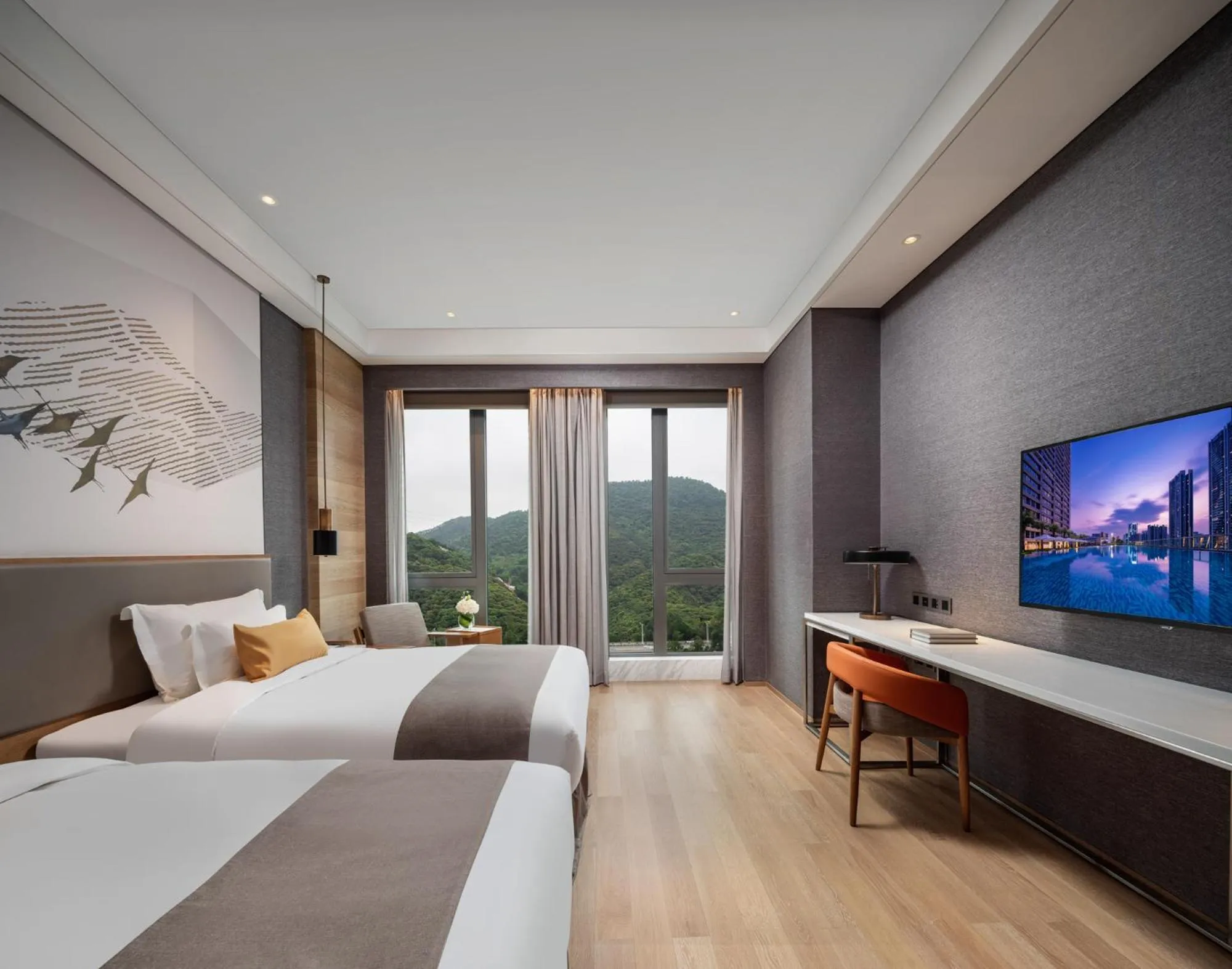 Photo of the whole room, Bed in Genpla Hotel Shenzhen Nanshan