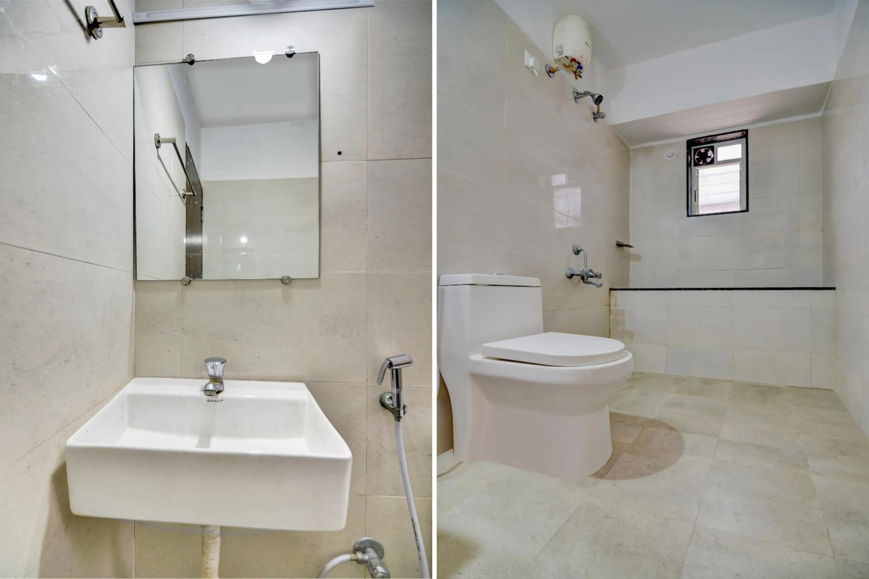 Bathroom in Hotel O Peaceful Stay Keshav Nagar.
