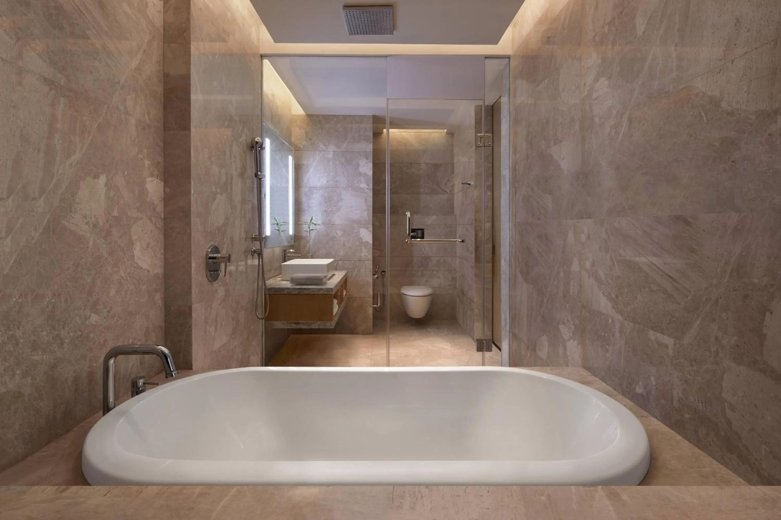 Bathroom in Renaissance Dhaka Gulshan Hotel