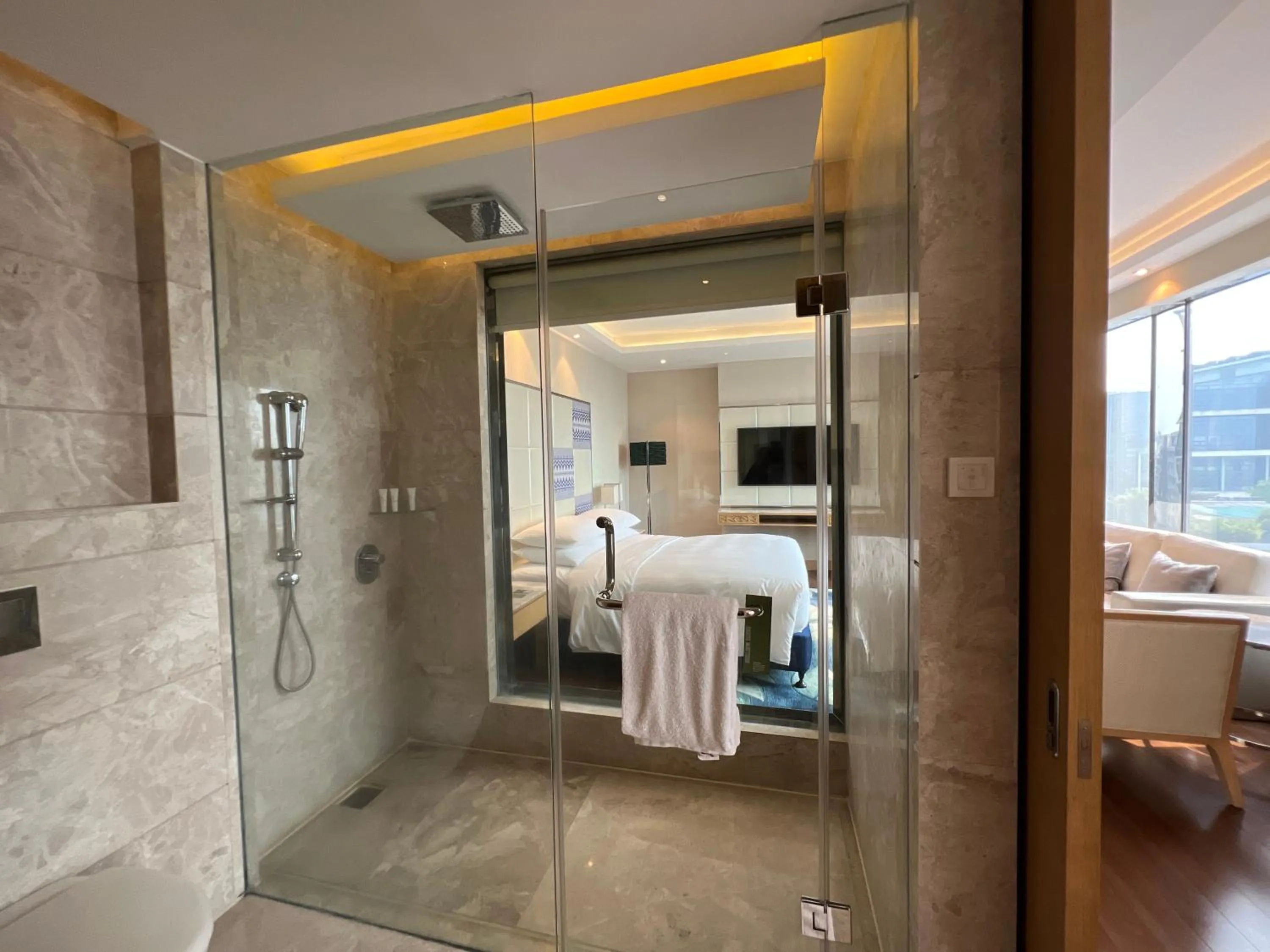 Shower in Renaissance Dhaka Gulshan Hotel