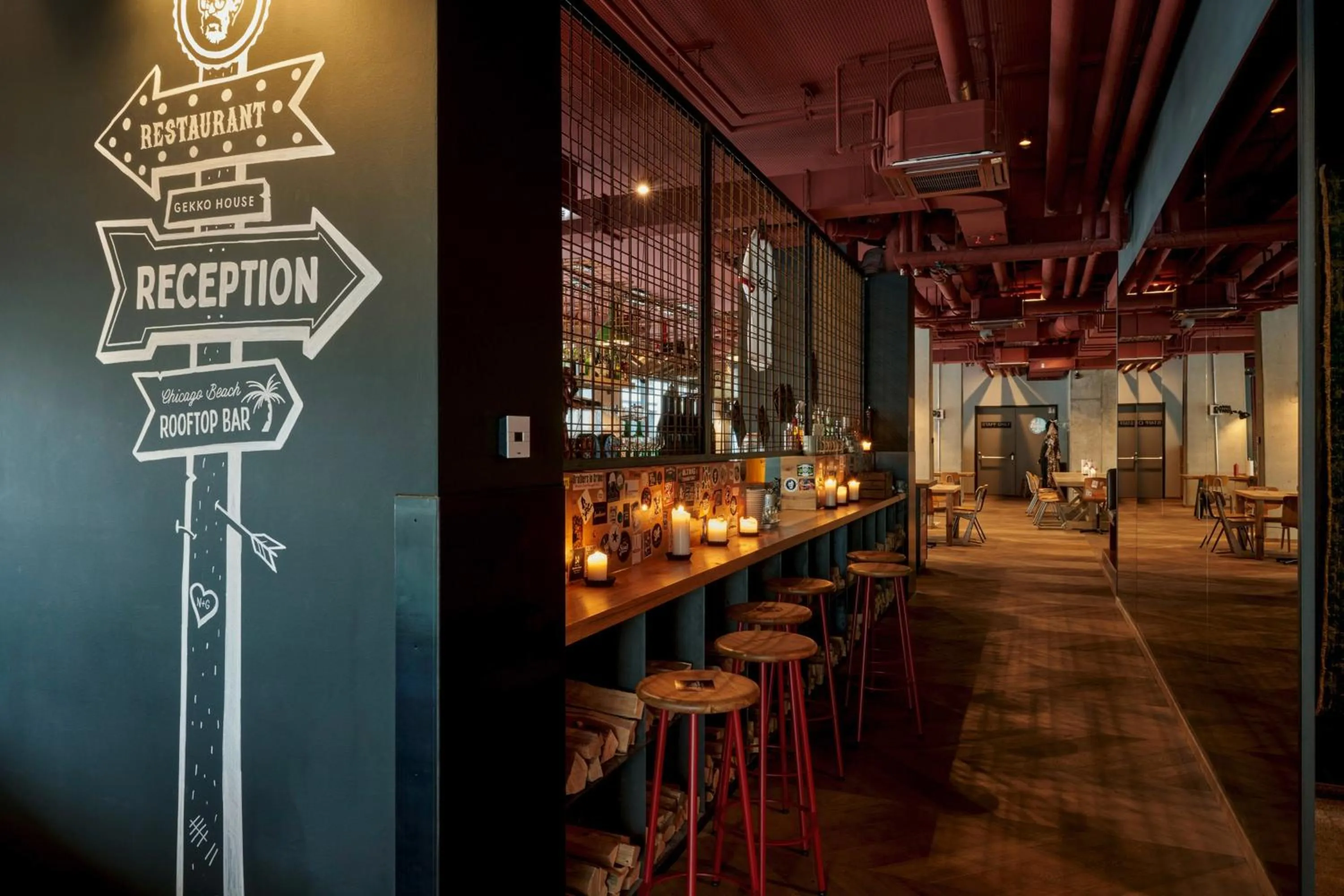 Restaurant/places to eat in Gekko House Frankfurt, a Tribute Portfolio Hotel