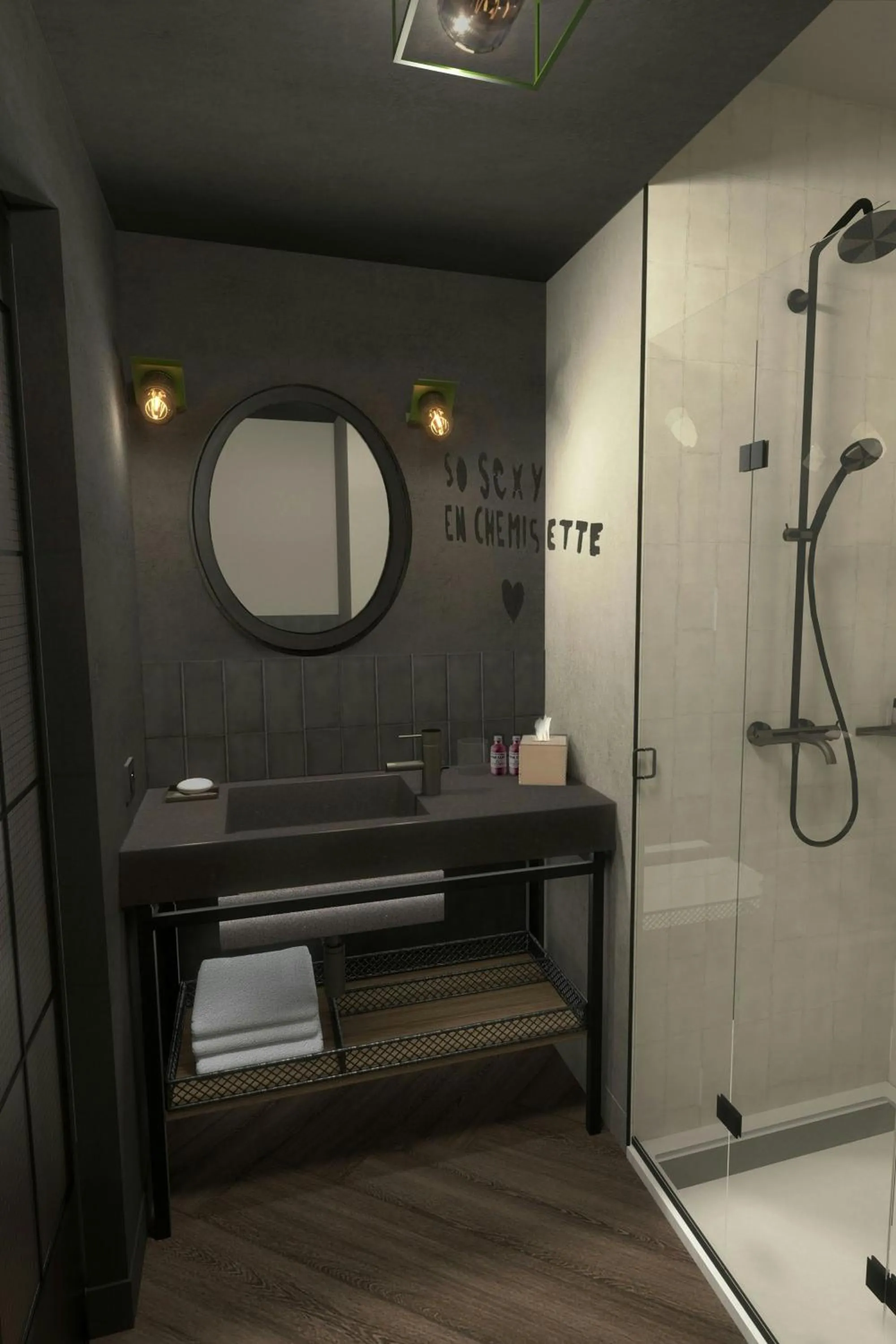 Bathroom in Moxy Lille City