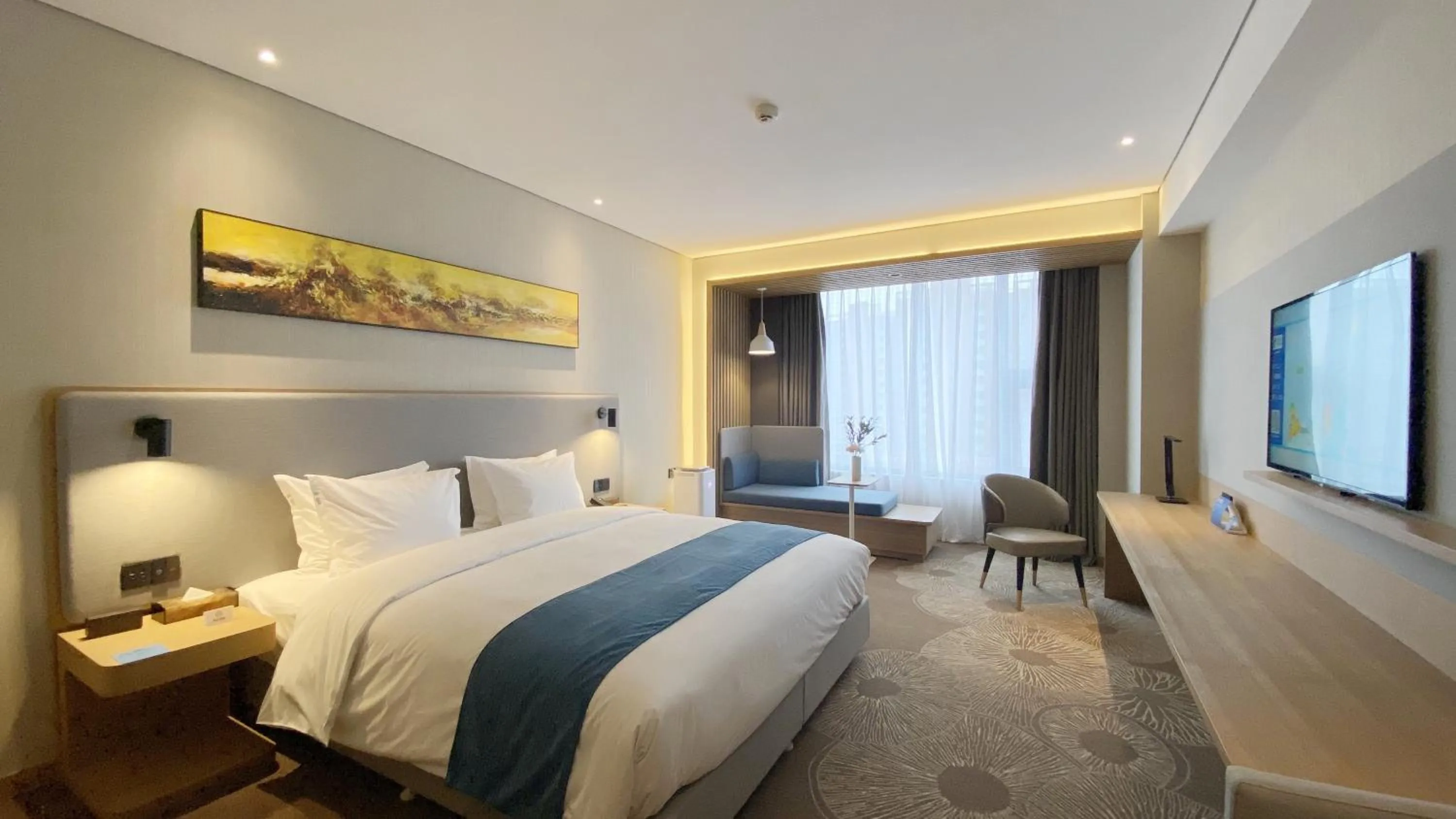 Bed in Holiday Inn Express Liaocheng Chiping by IHG