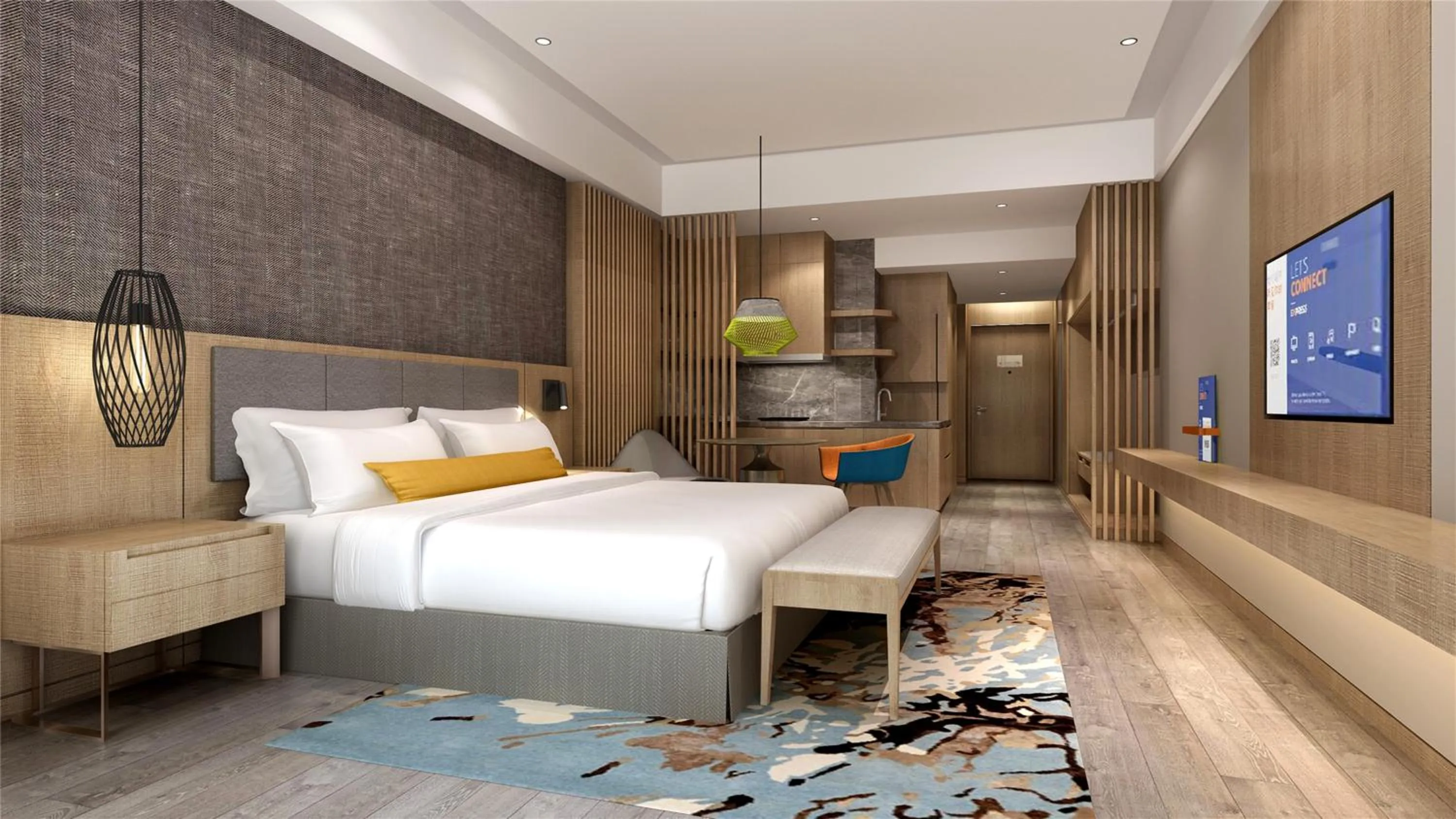 Bed in Holiday Inn Express Liaocheng Chiping by IHG