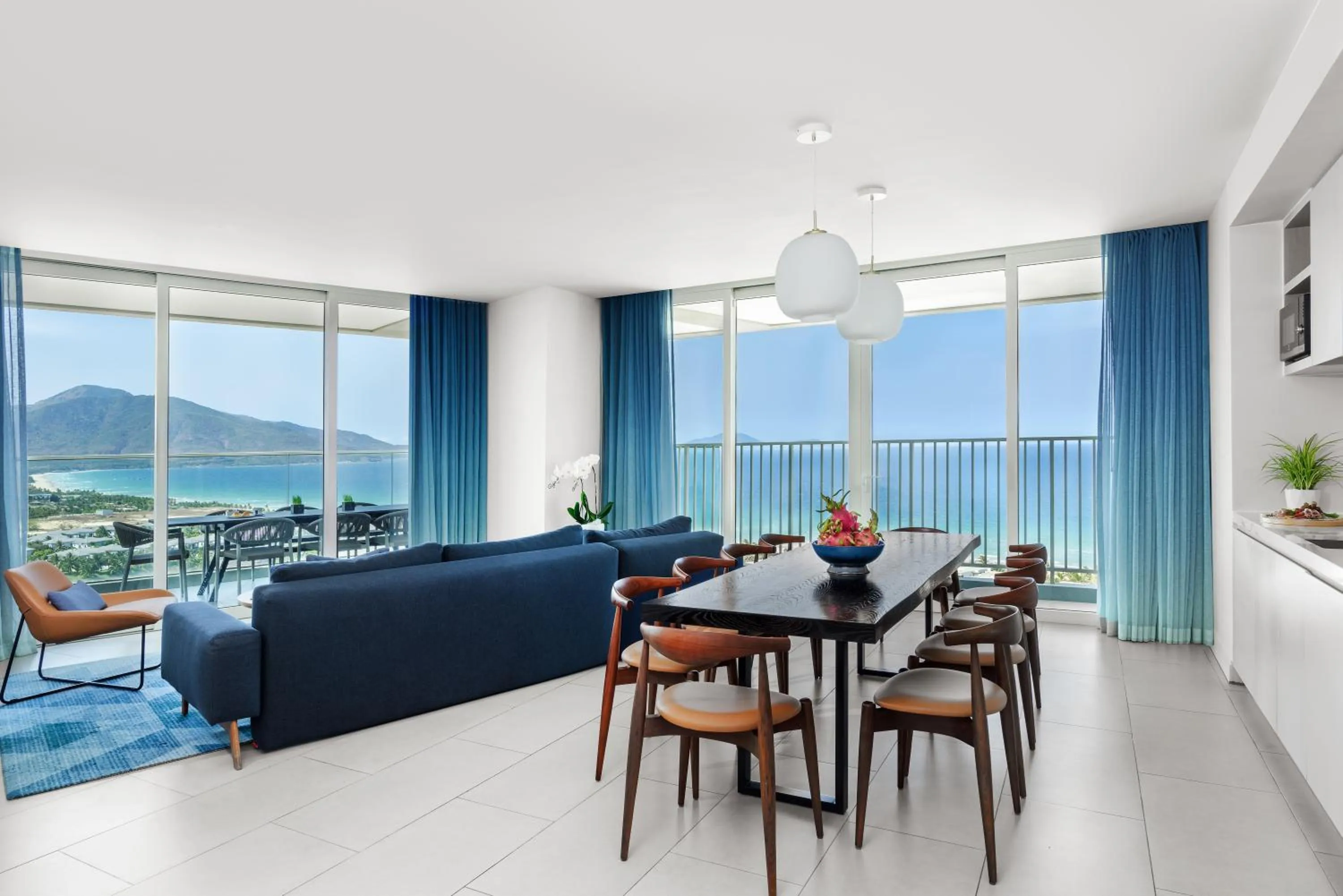 3 Bedroom Suite with Terrace Panoramic Ocean View - 2 Kings & 1 Twin in Alma Resort Cam Ranh