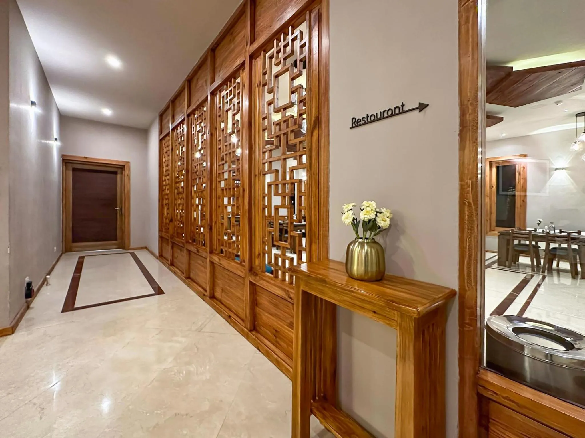 Seating area in The Bodhi Tree Ladakh