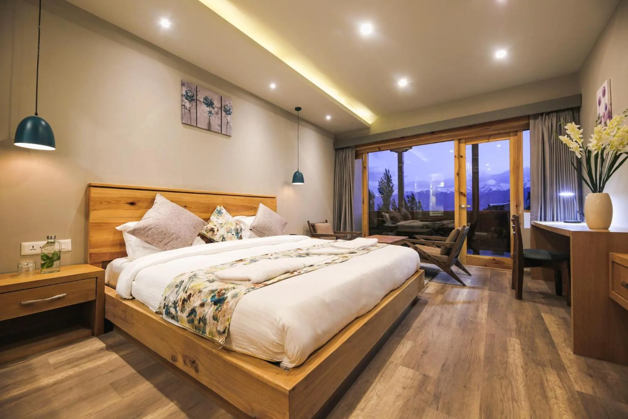 Photo of the whole room, Bed in The Bodhi Tree Ladakh