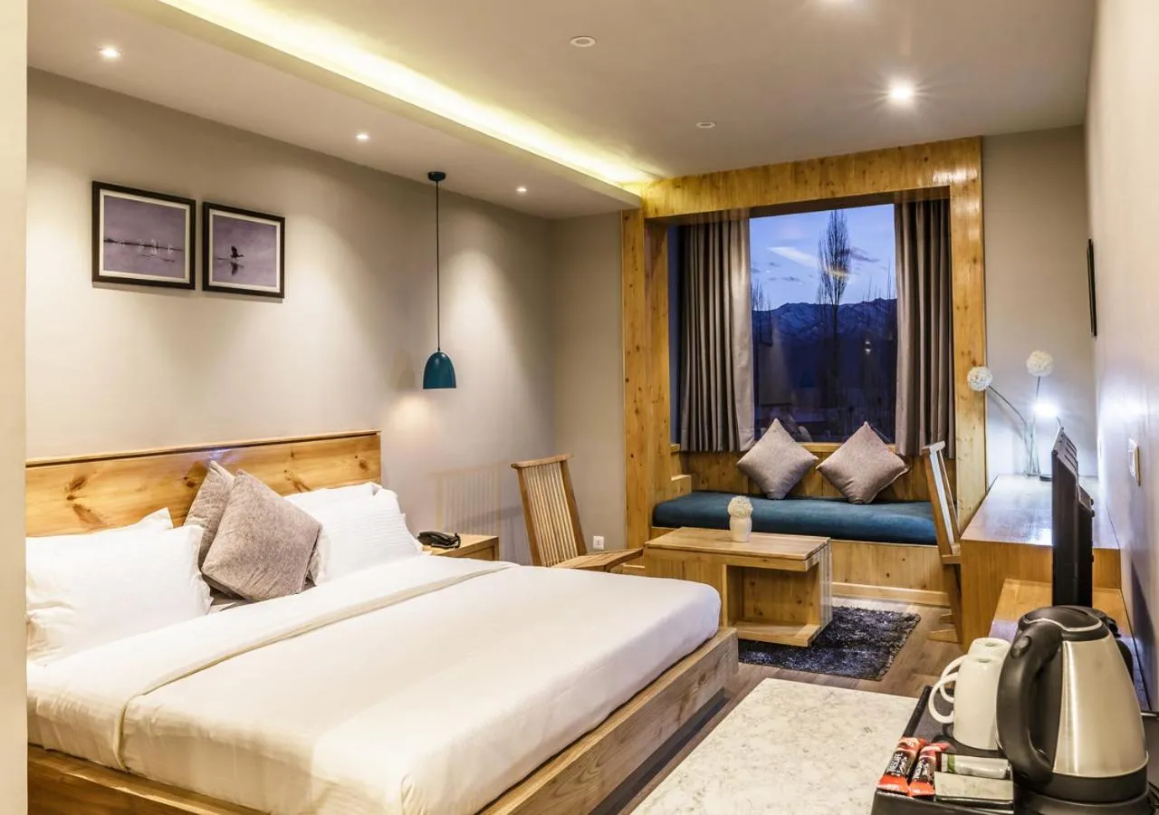 Photo of the whole room, Bed in The Bodhi Tree Ladakh