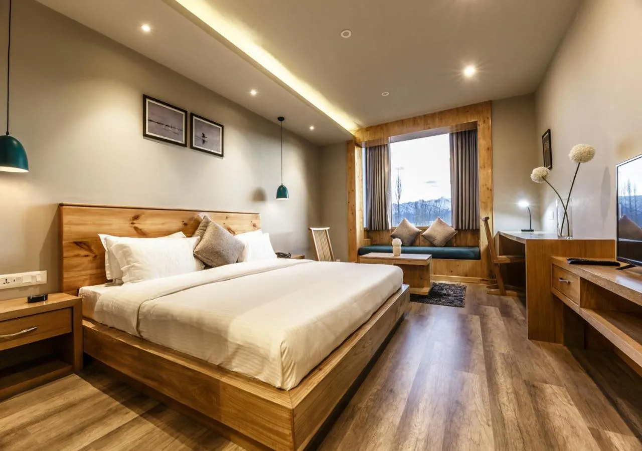 Photo of the whole room, Bed in The Bodhi Tree Ladakh