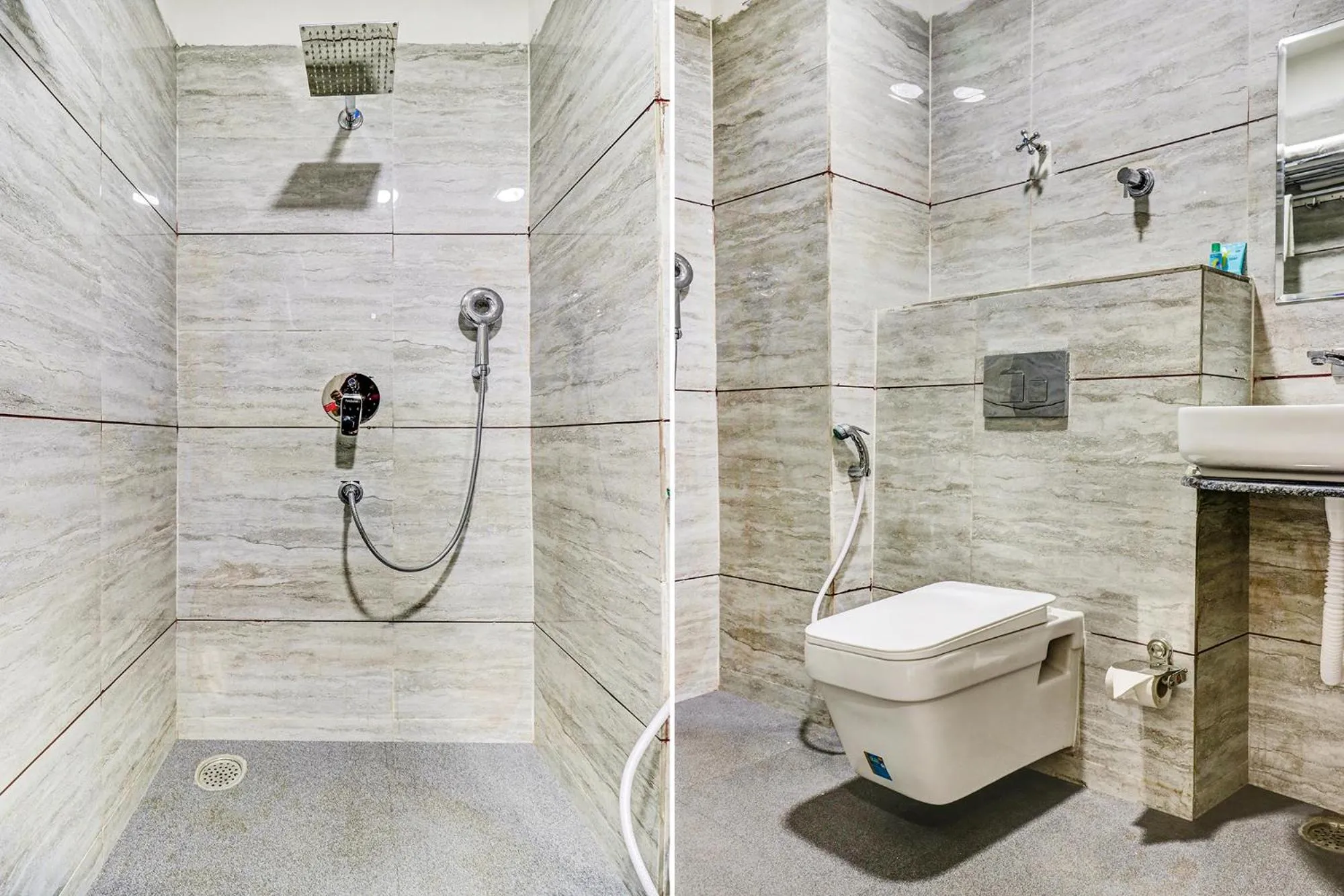 Bathroom in FabHotel Meera Palace