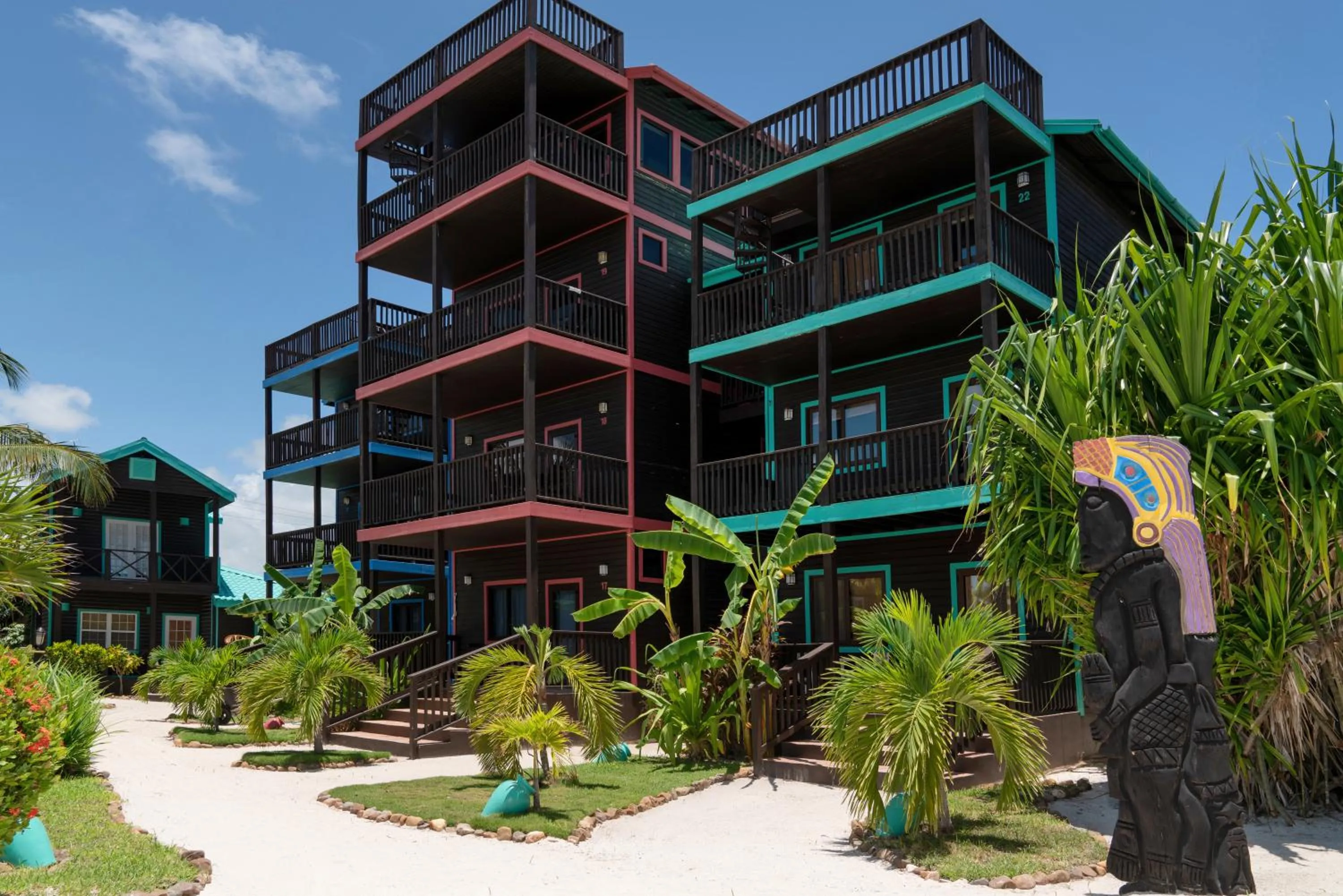 Garden view in X'tan Ha- The Waterfront