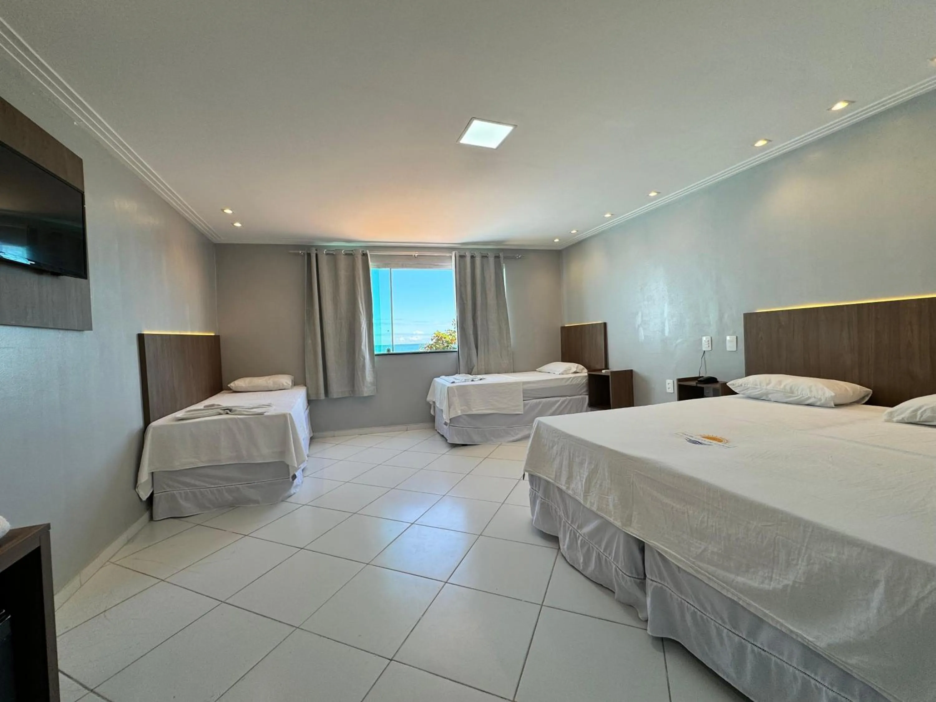 Bed in Hotel Luar de Itapua