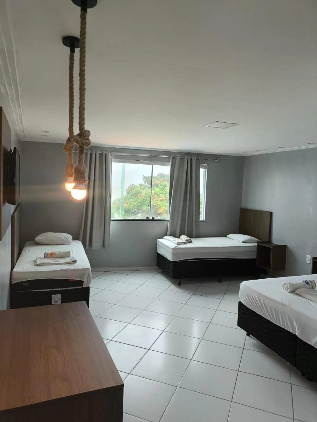 Bed in Hotel Luar de Itapua