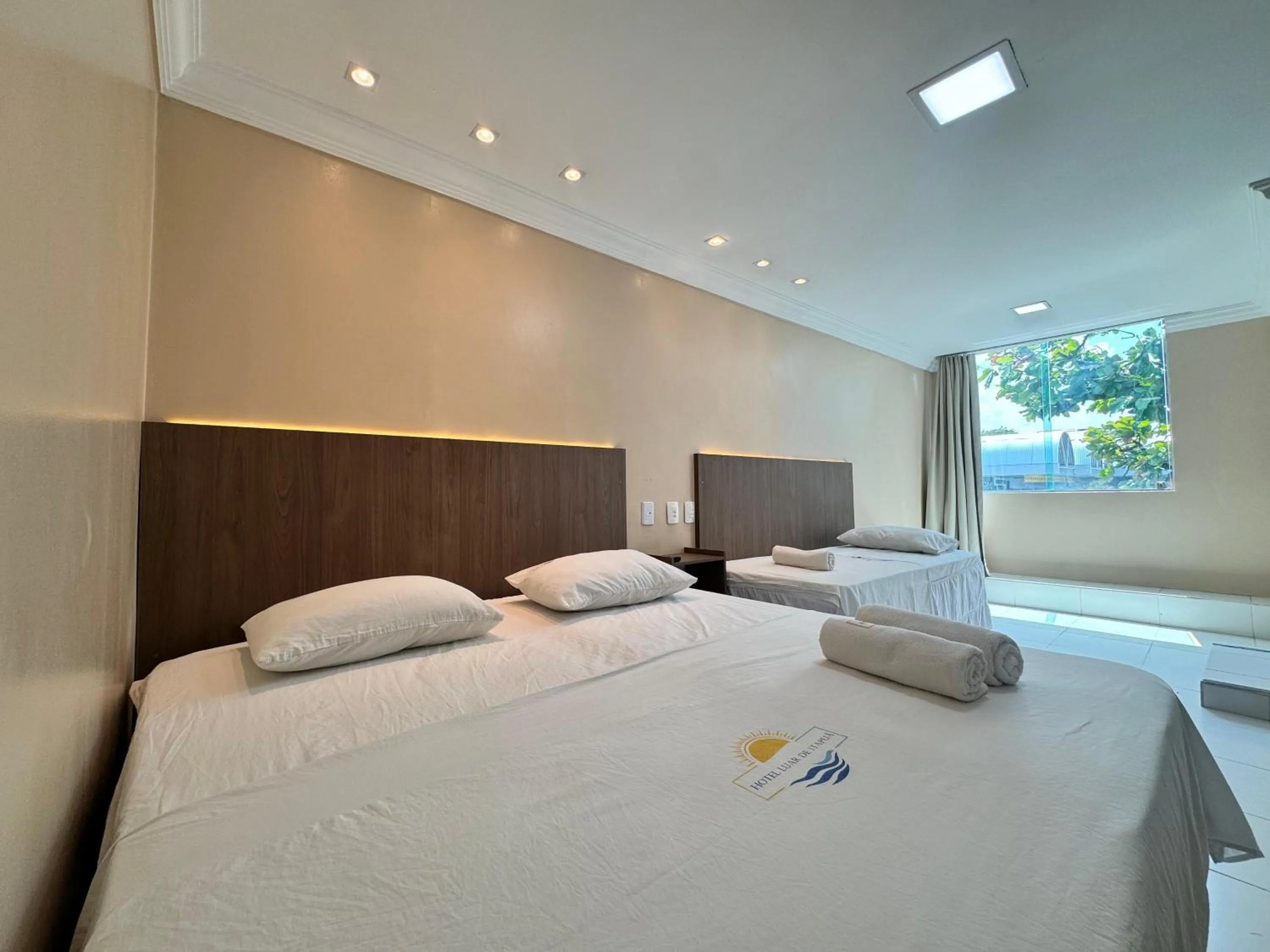 Bed in Hotel Luar de Itapua