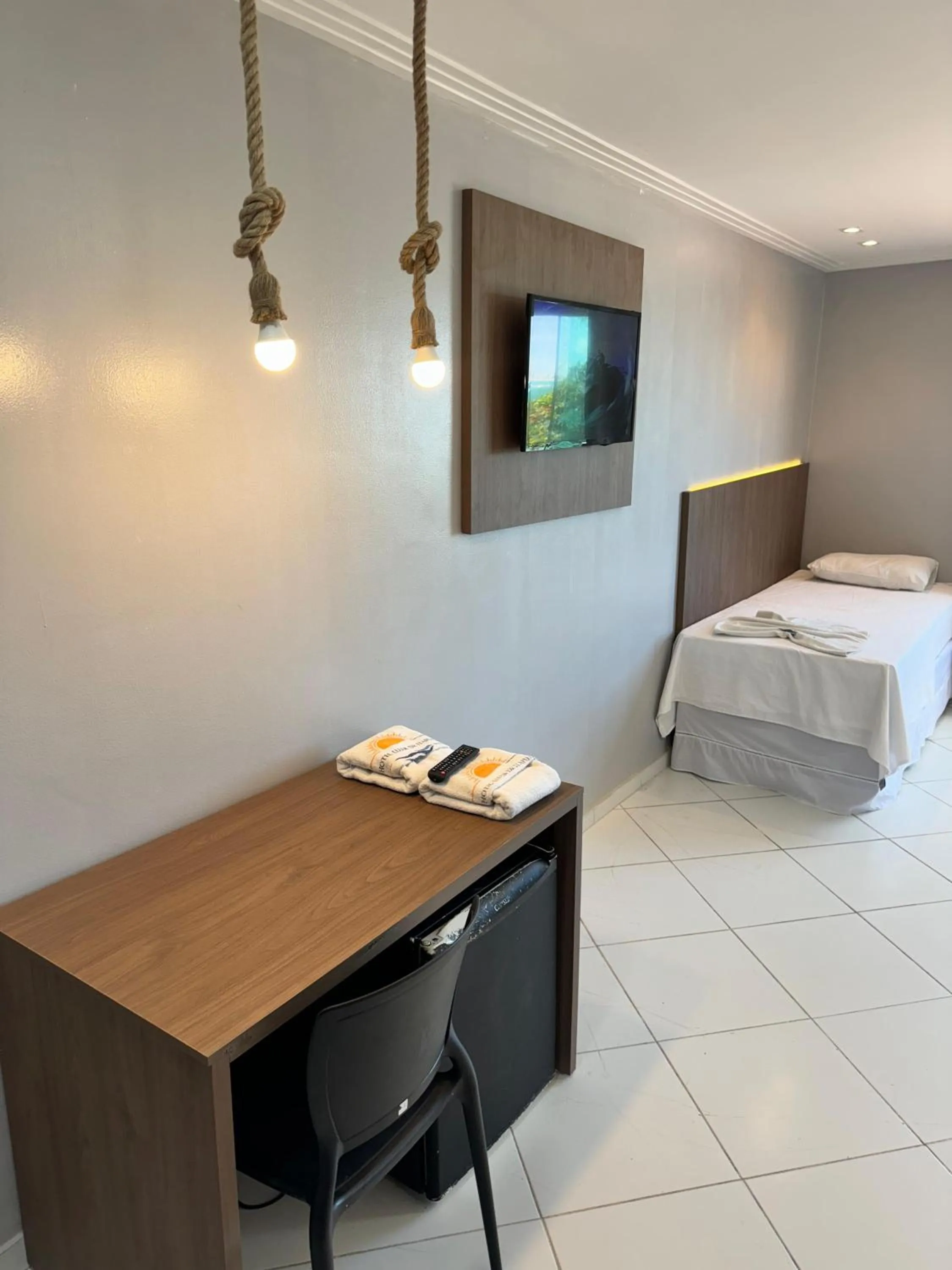 Bed in Hotel Luar de Itapua